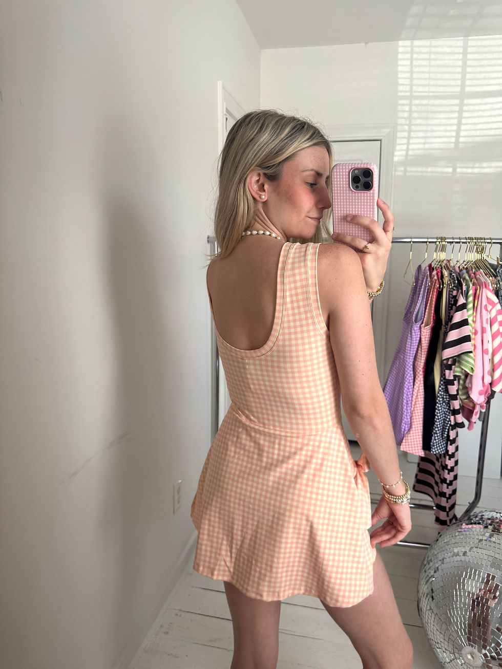 Thumbnail: Melanie Gingham Wrap Dress
