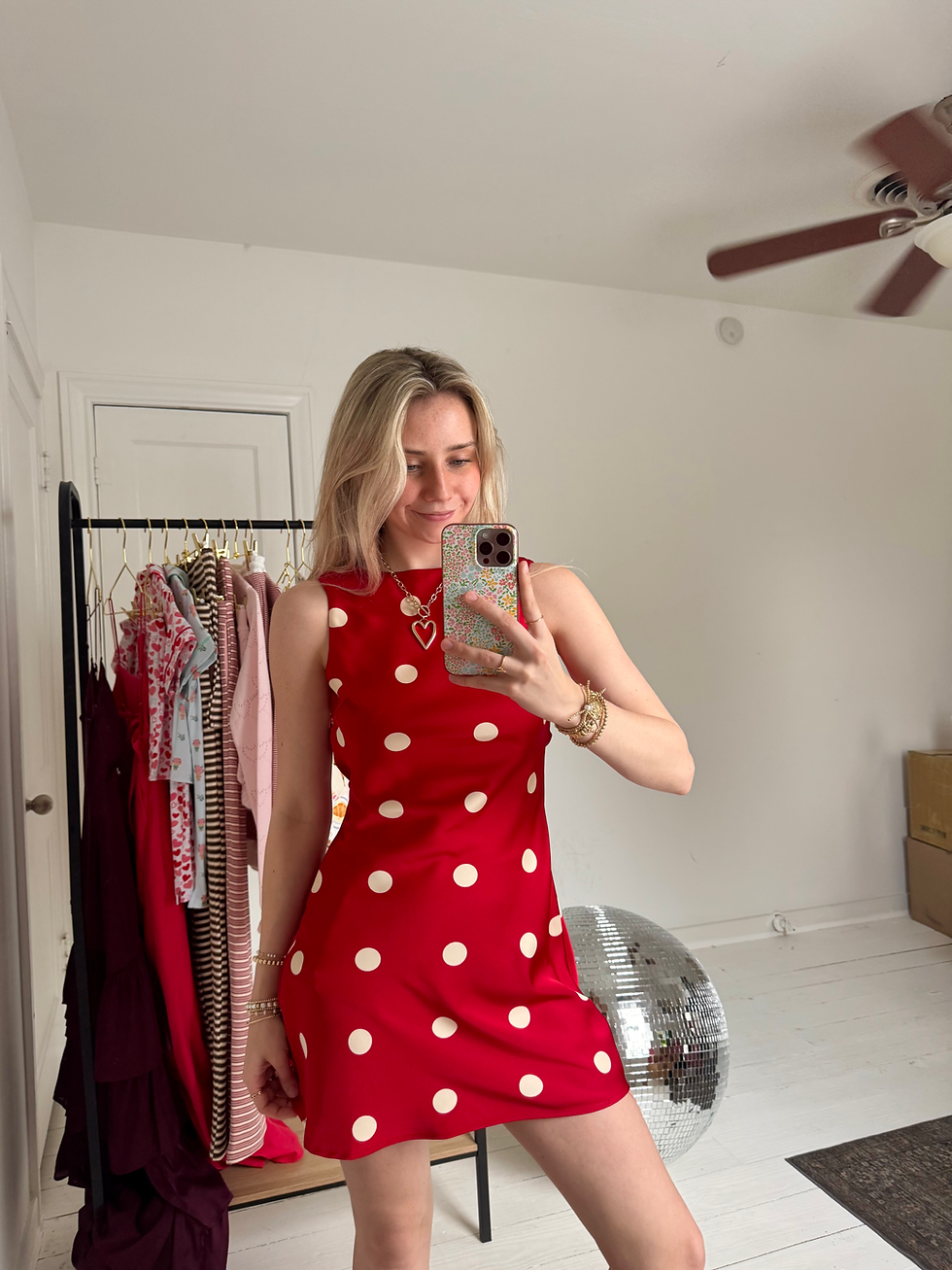 Thumbnail: Cherry Polka Dot Dress