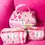 Thumbnail: Pink City Quilted Cosmetic Bags