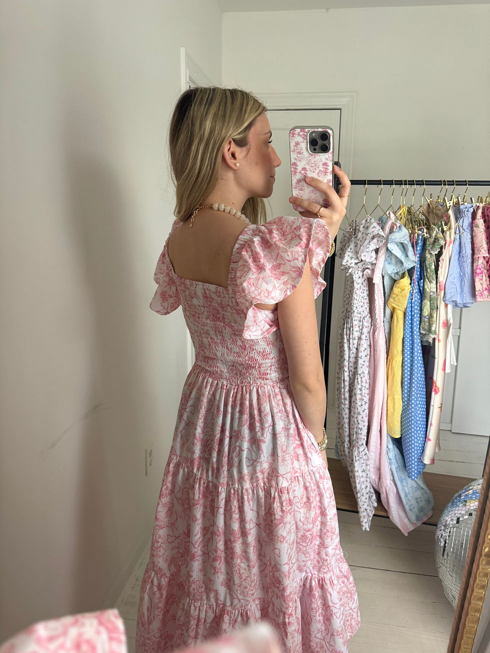 Thumbnail: Pink Toile Maxi