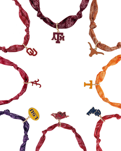 Texas A&M Bandana Scarf Necklace main image 0