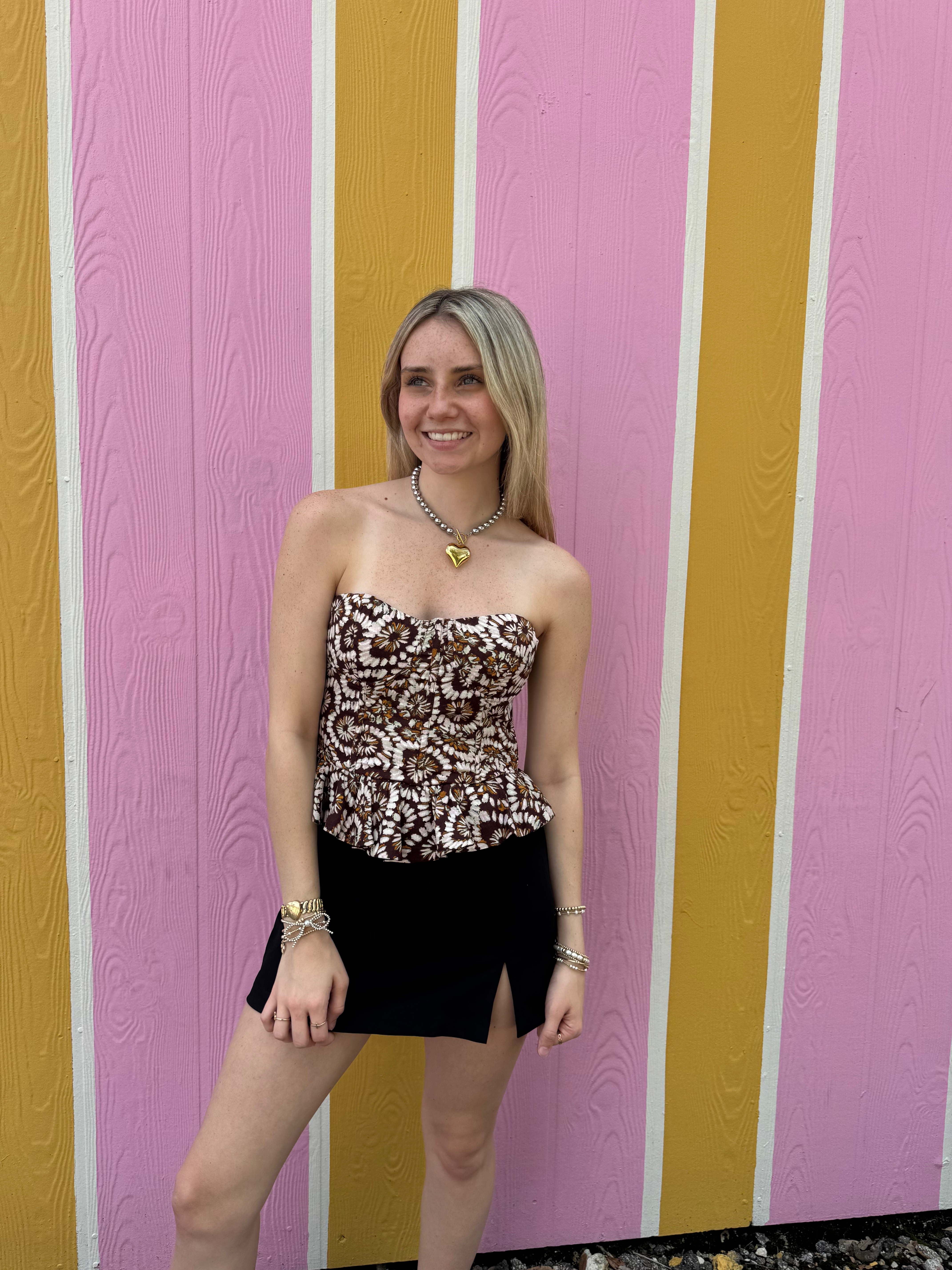 Fall Floral Coset Top