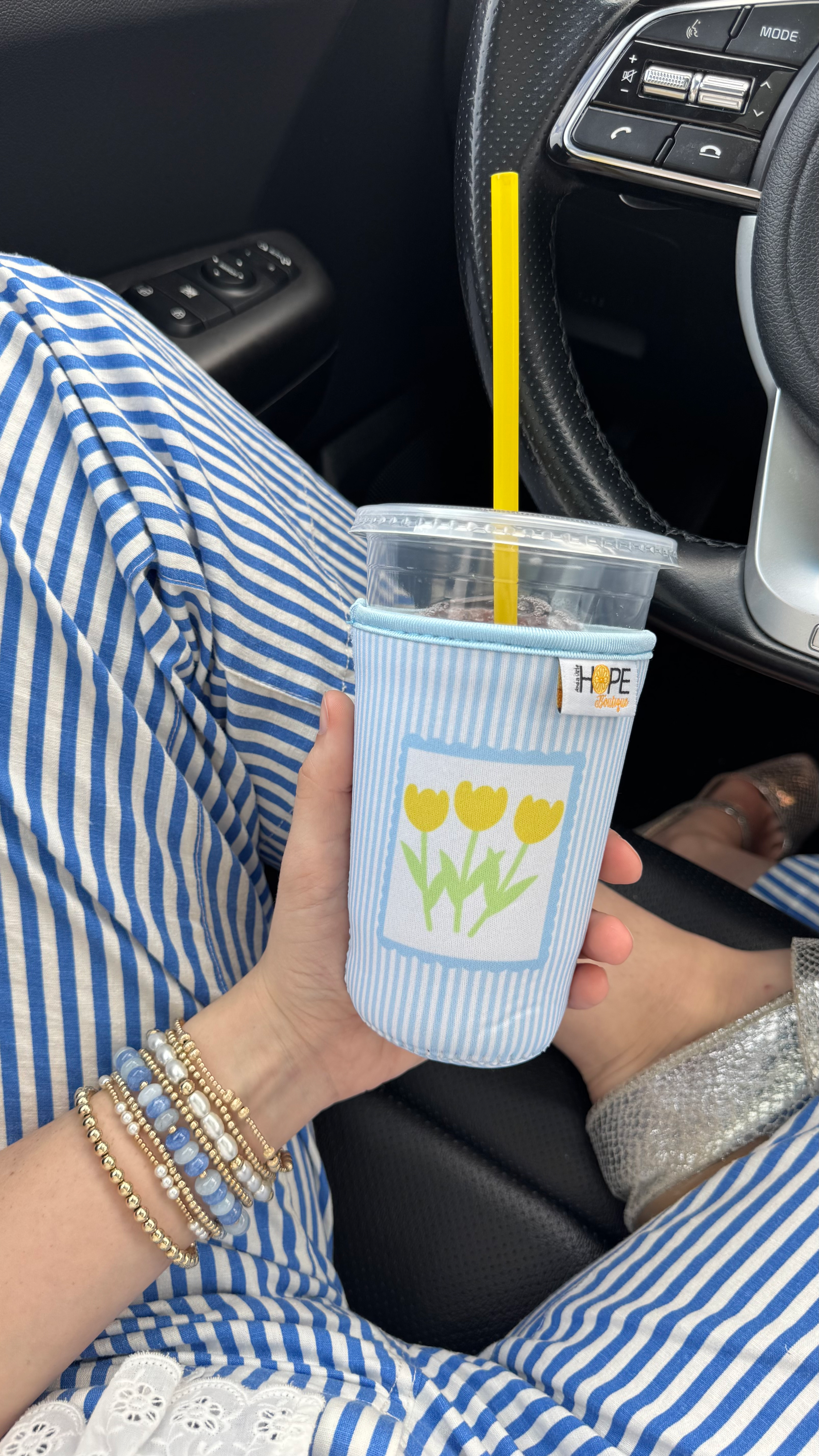 Postcard Petals Coozie