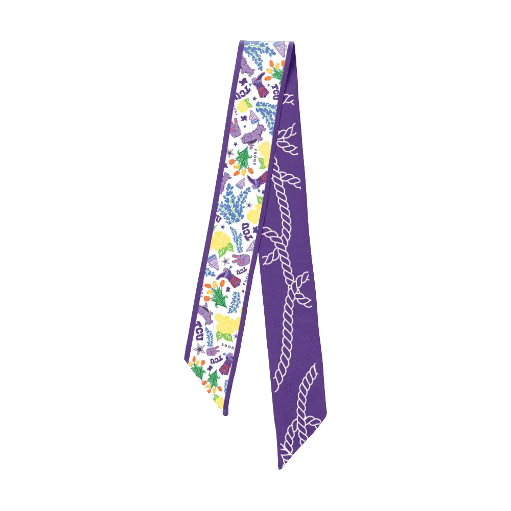 TCU Skinny Scarf