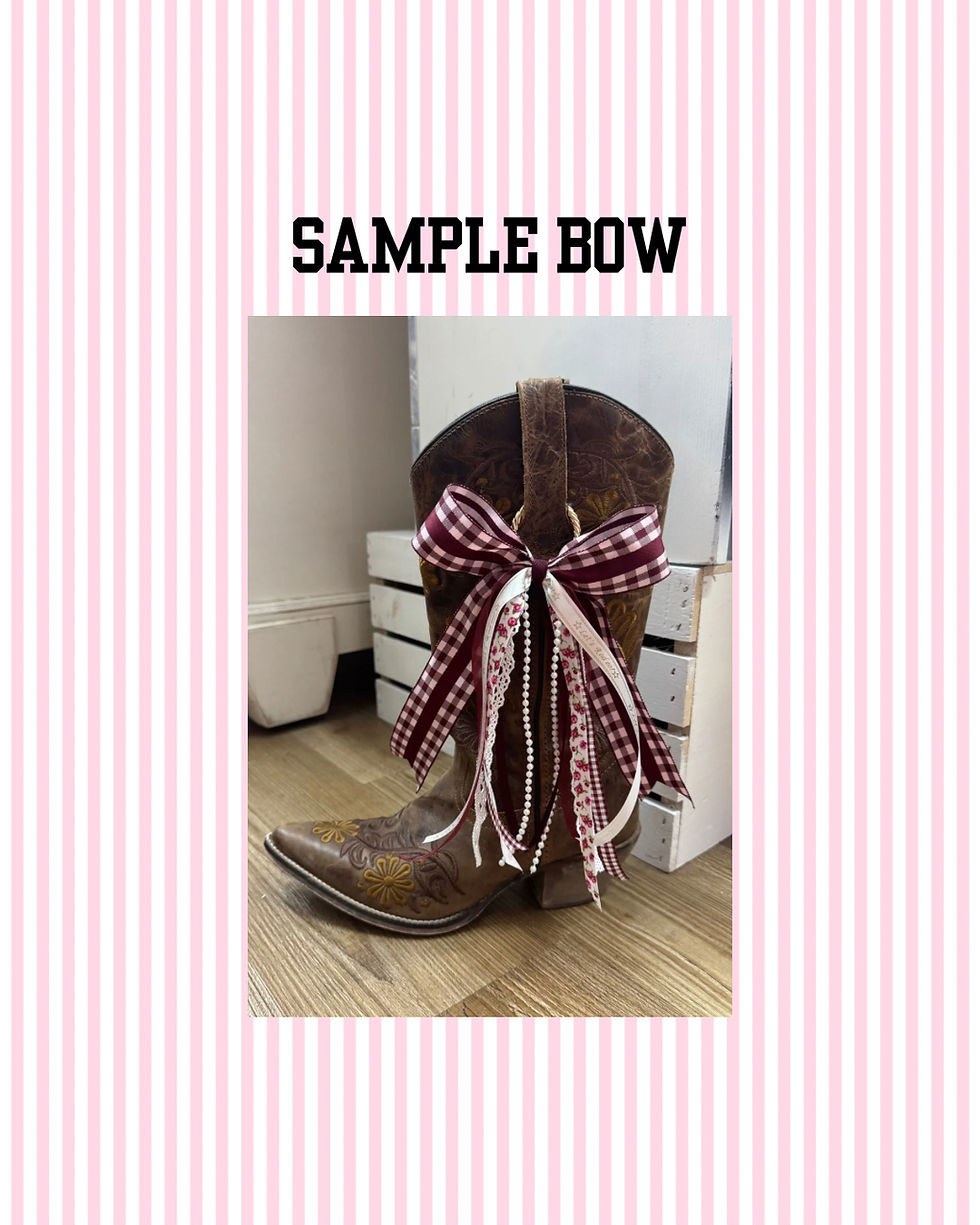 Thumbnail: Custom Boot Bows