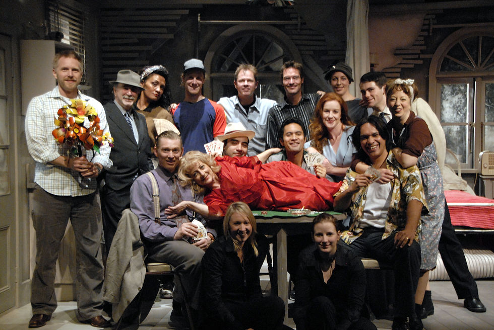 The cast and crew of Streetcar