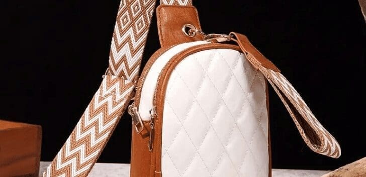 quilted sling bag