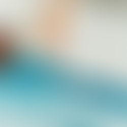 Womens hand painting in blue