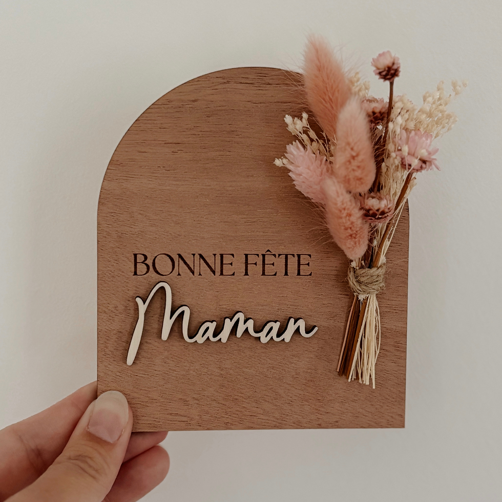 Miniature : Carte fleurs séchées