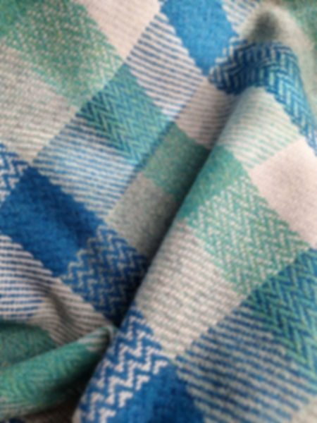 Two Sisters Tweed Fabric - rockpool check