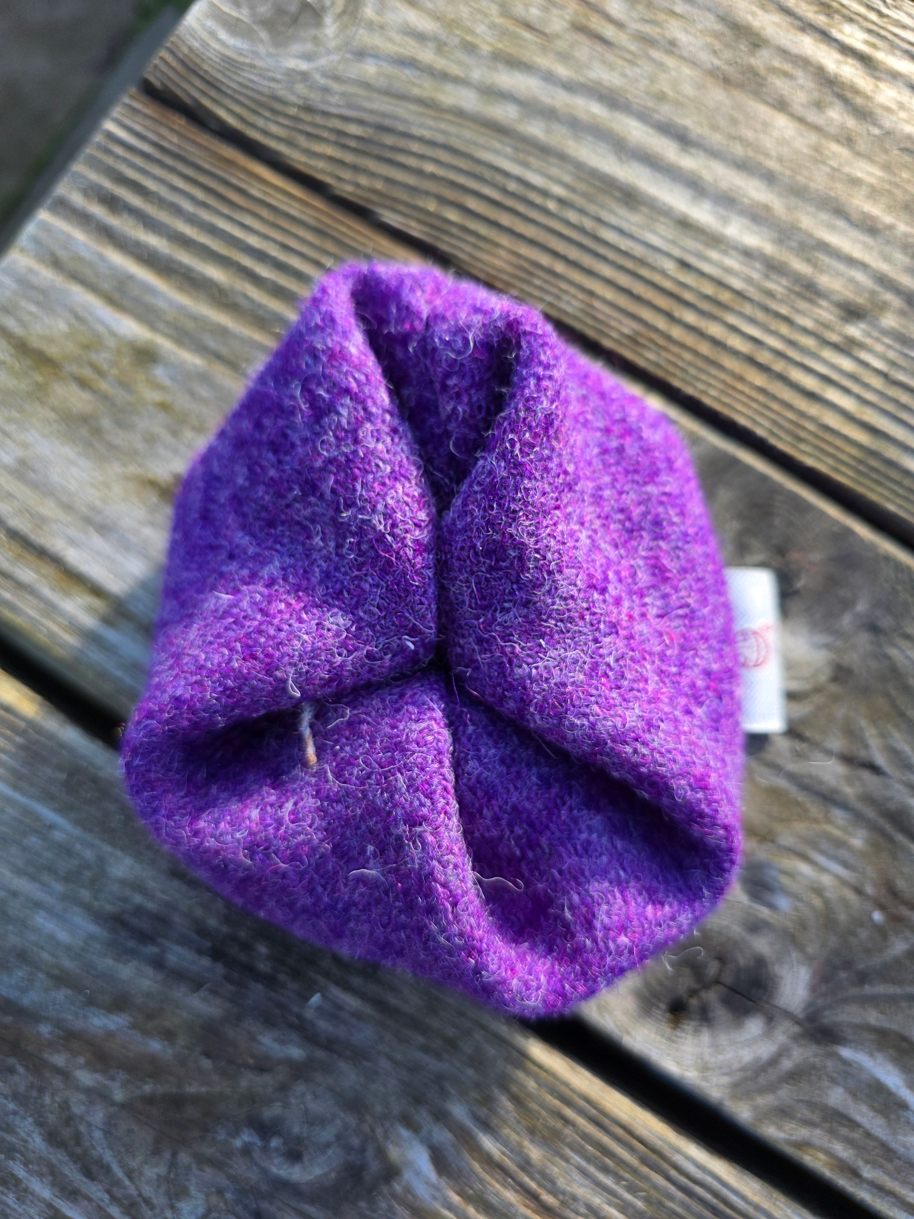Harris Tweed hair scrunchie
