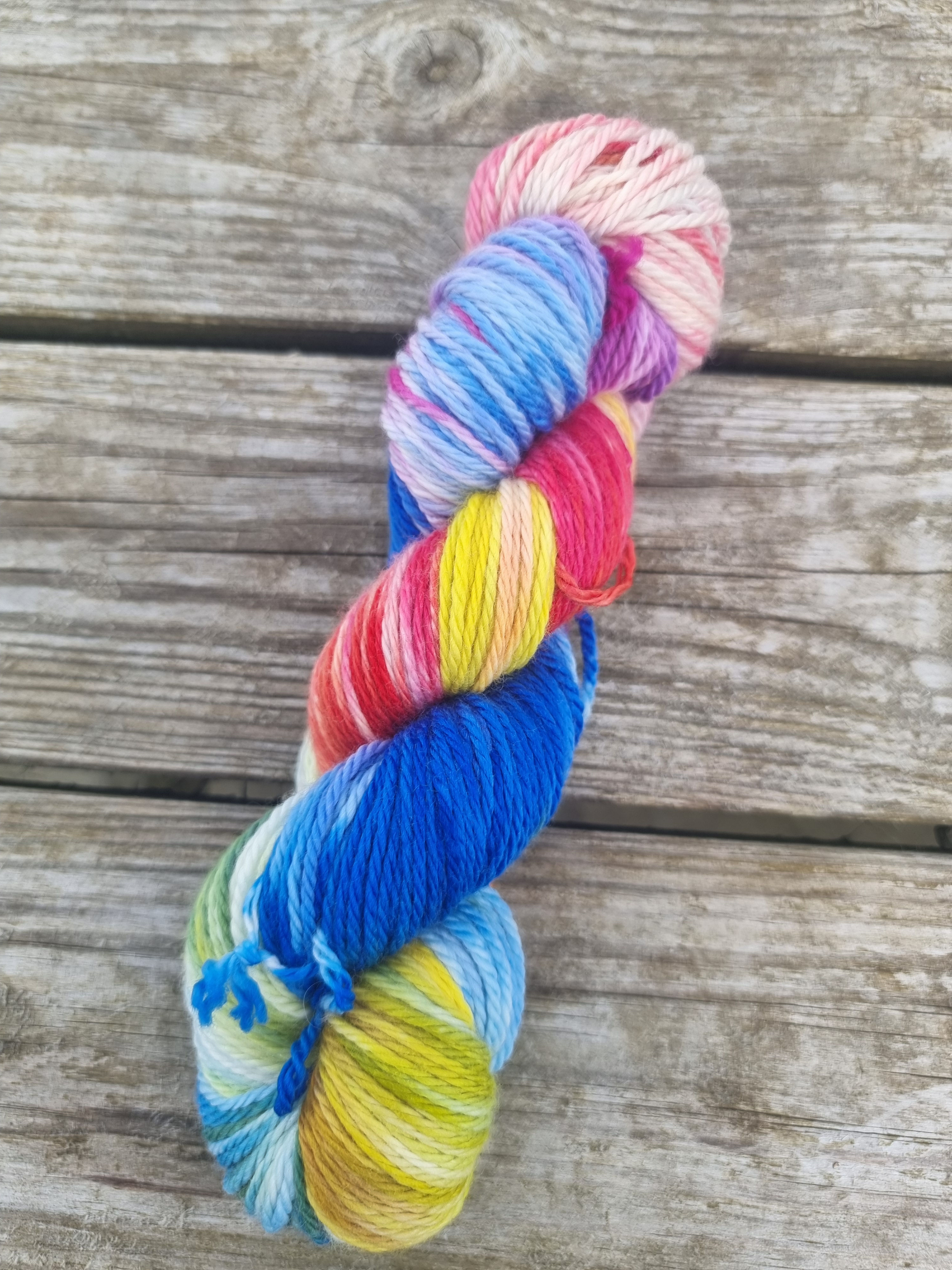 Hand-Dyed Yarn: 100% Merino, aran