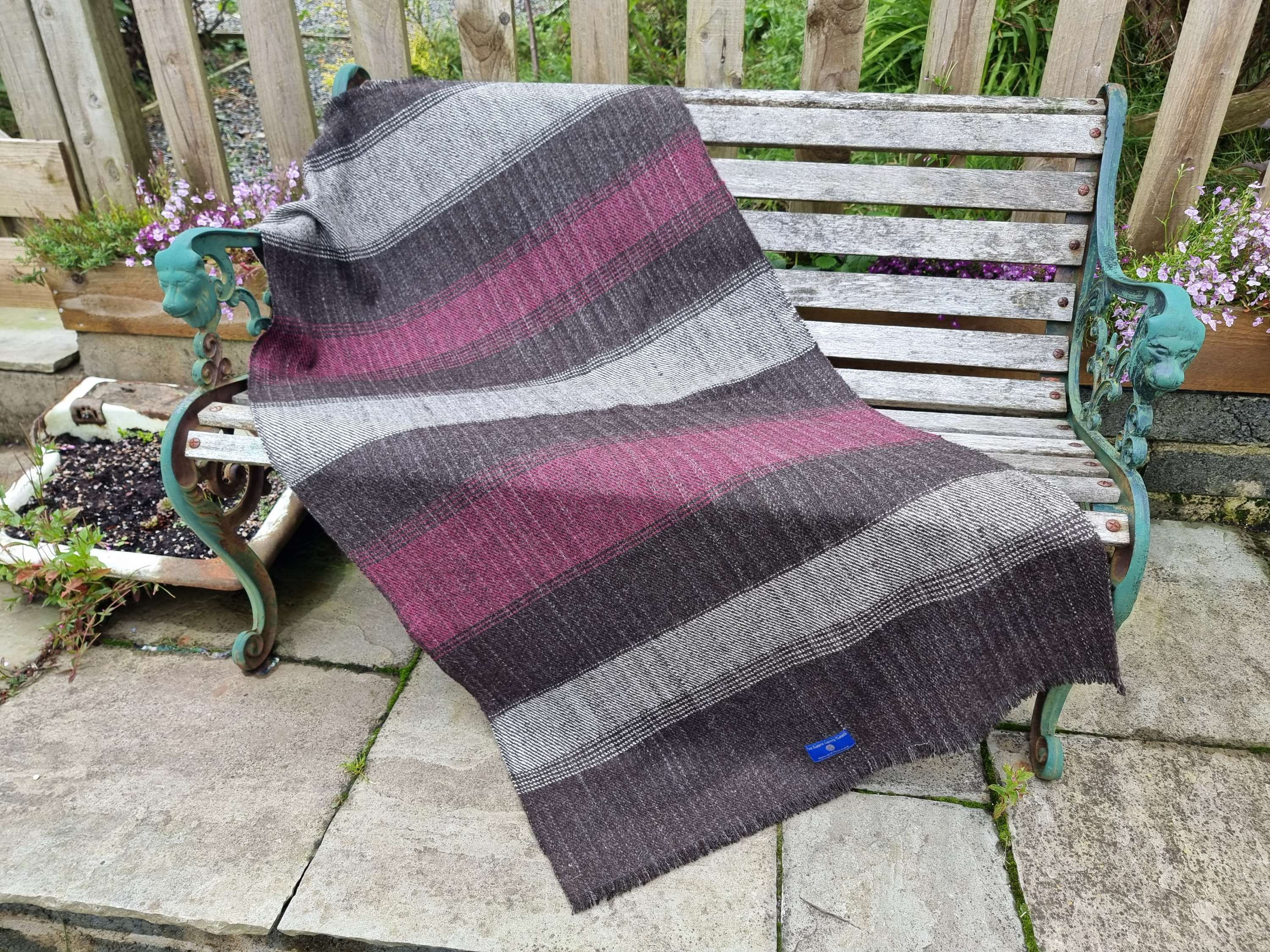 Gotland x hebridean tweed throw