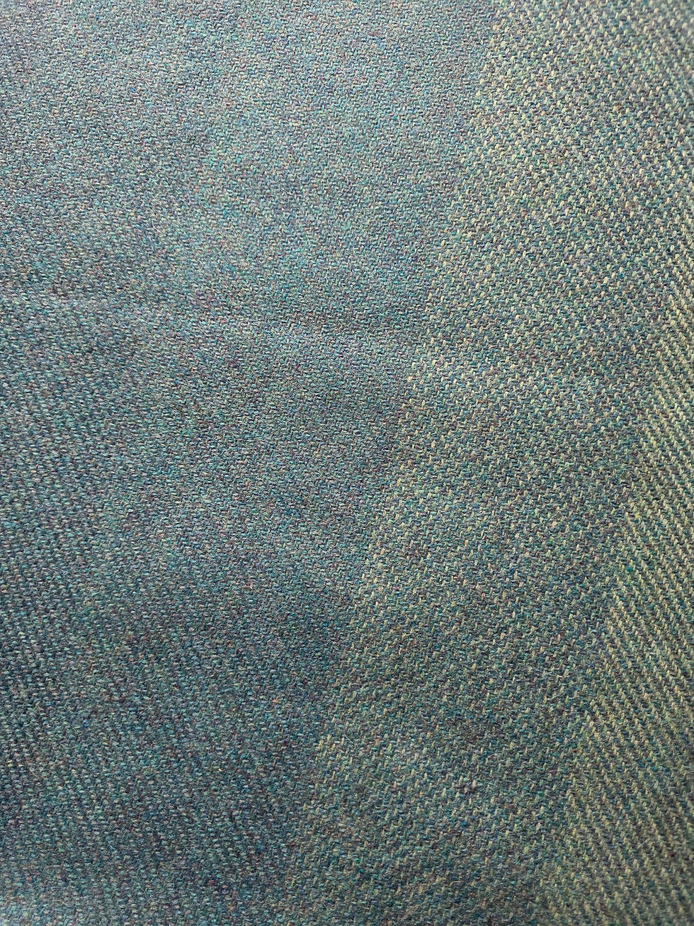 الصورة المصغرة: Two Sisters Tweed Fabric - Dusky blue ombre