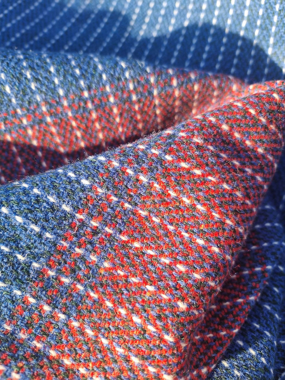 Thumbnail: Two Sisters Tweed Throw Lambswool 