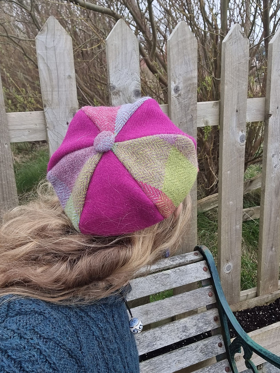 Miniatura: Tweed cap hat 59cm