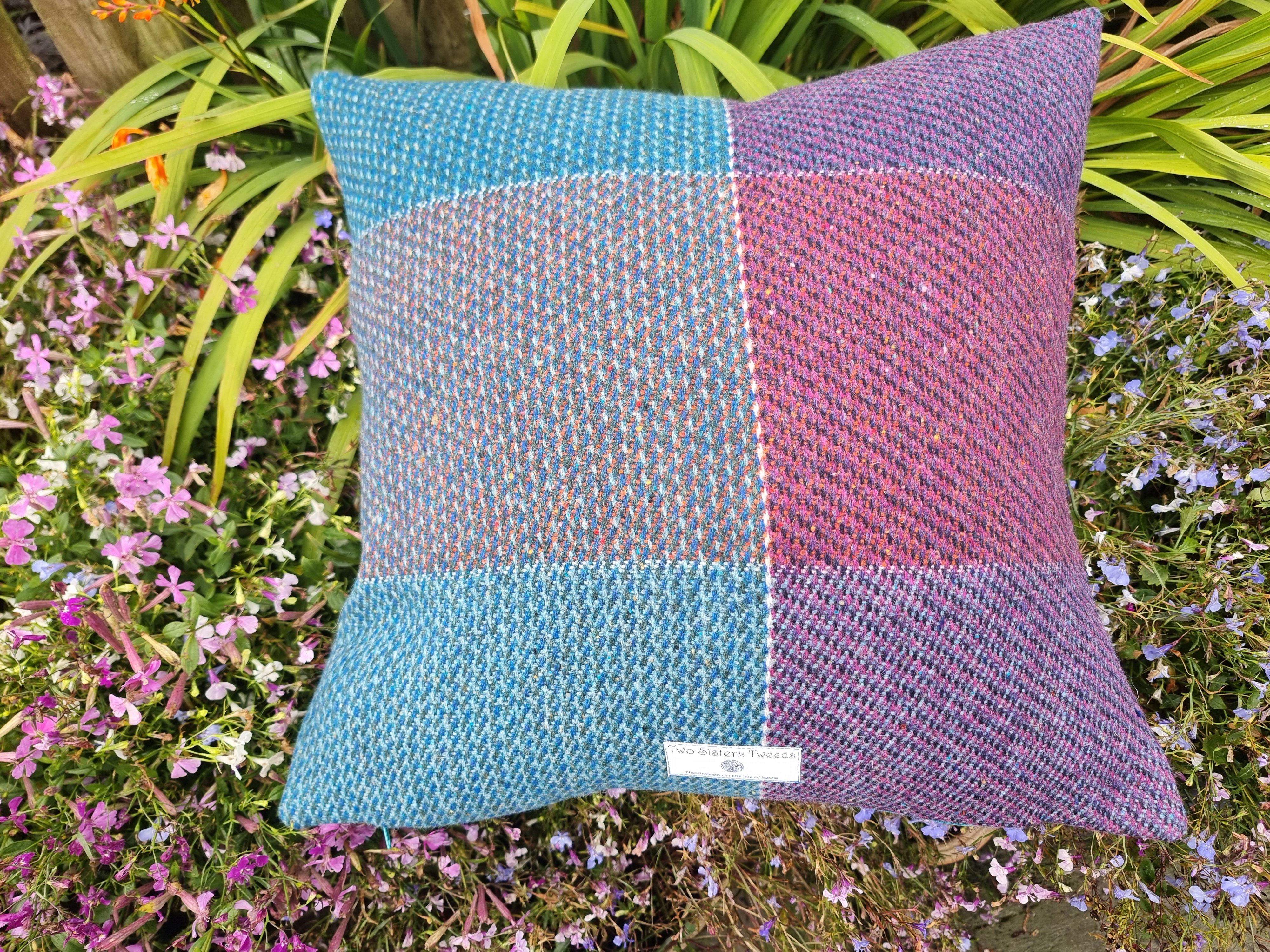 Two Sisters Heavyweight Tweed cushion cover 