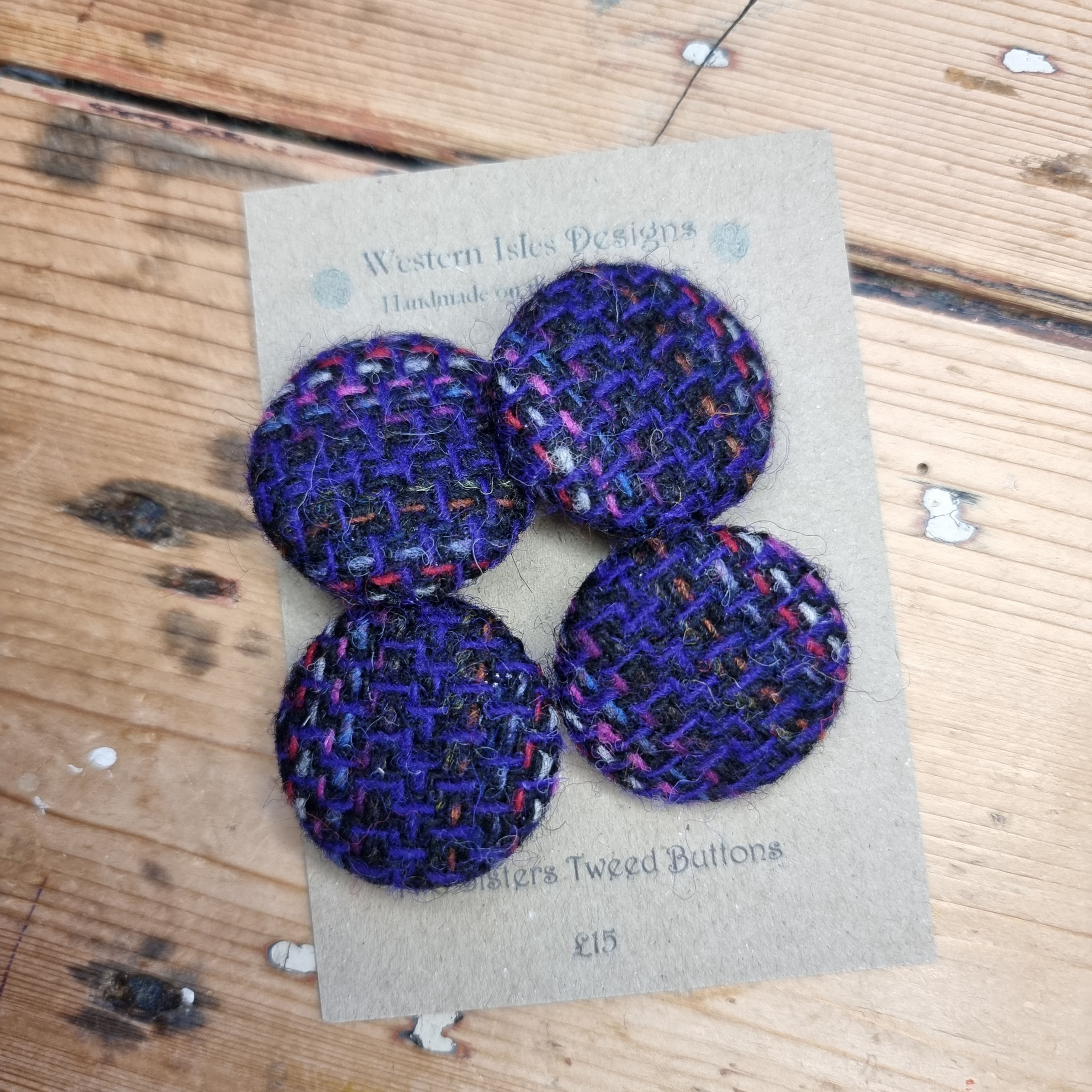 Two Sisters Tweed buttons 