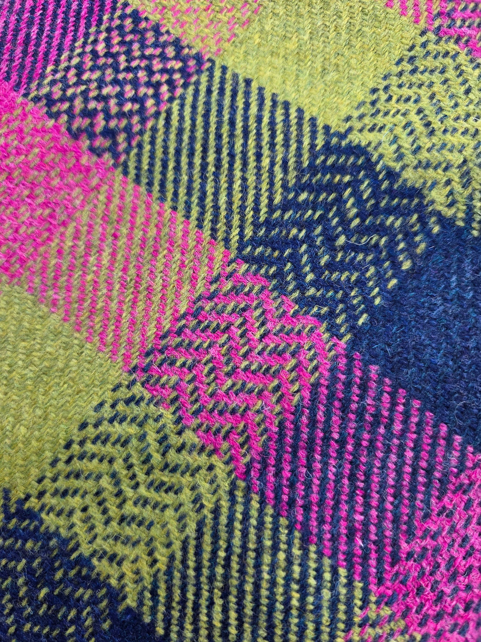 Thumbnail: Three Sisters Tweed Fabric - Aurora Check #1