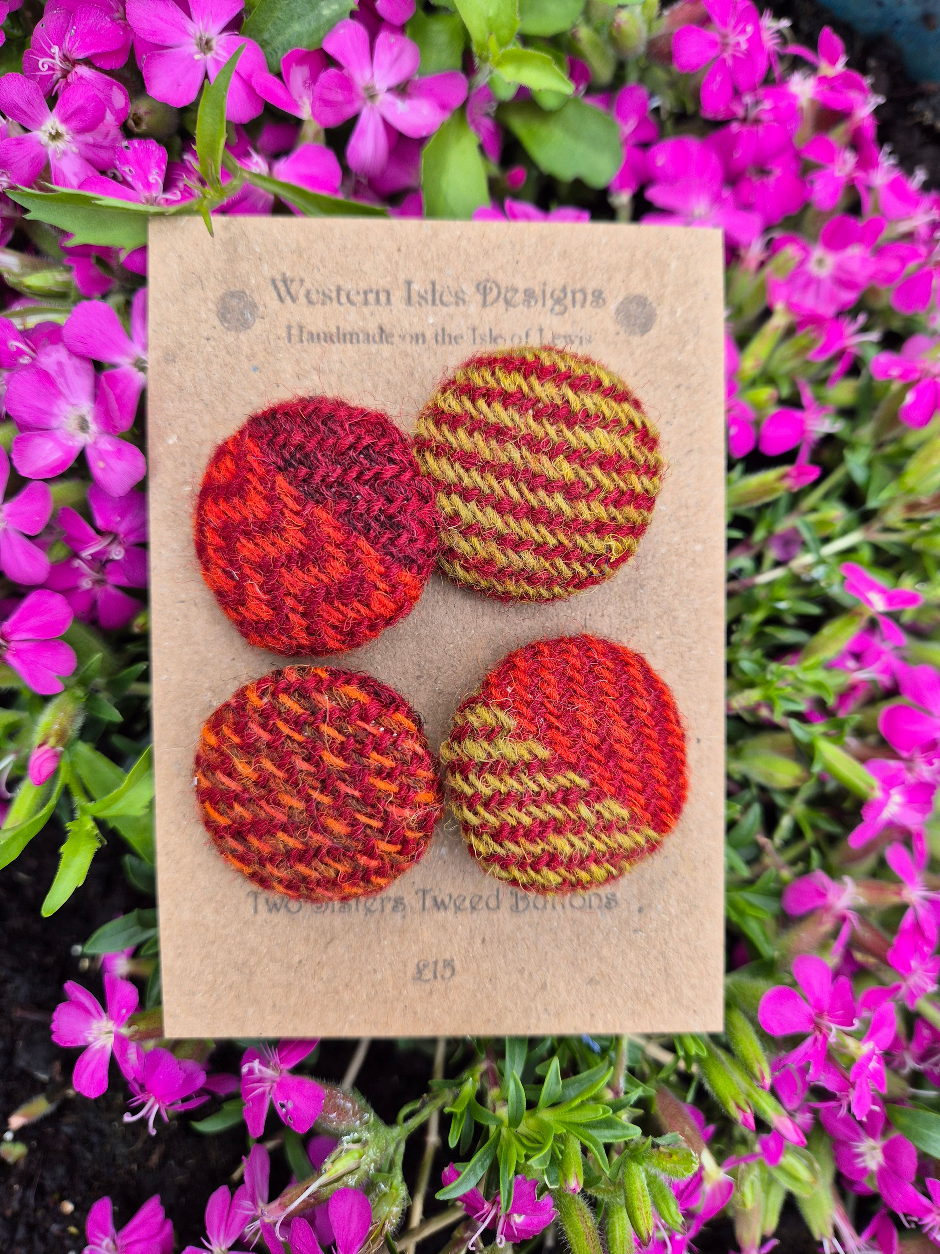 Two Sisters Tweed buttons 