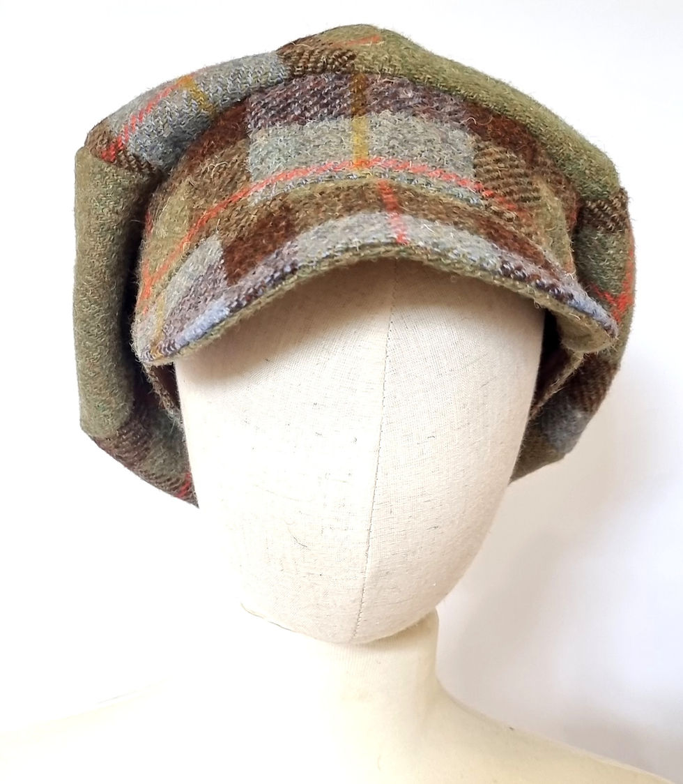 Thumbnail: Harris Tweed cap hat made to order