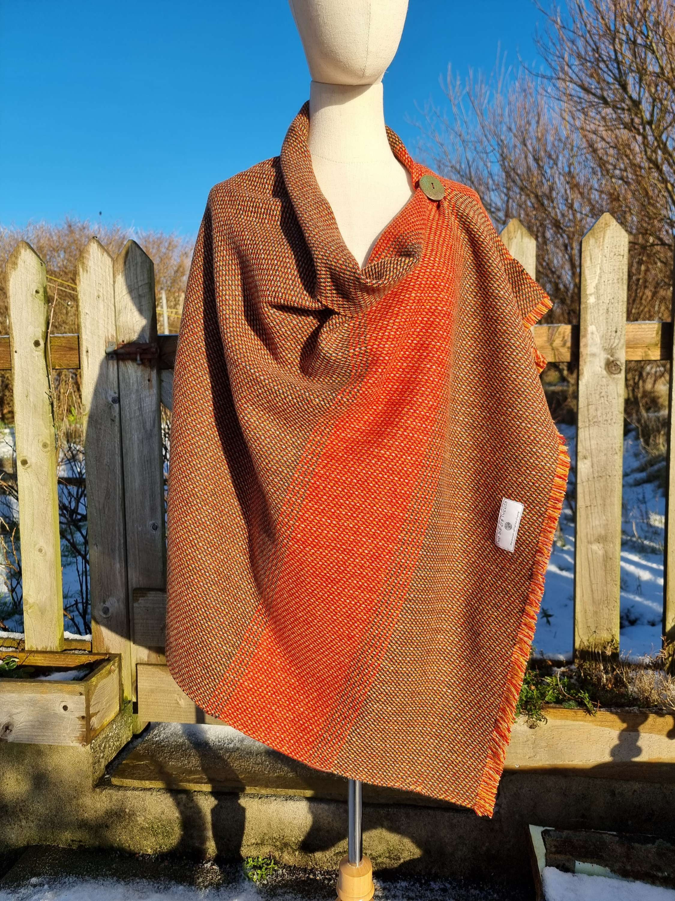 Two Sisters Tweed Shawl Lambswool 