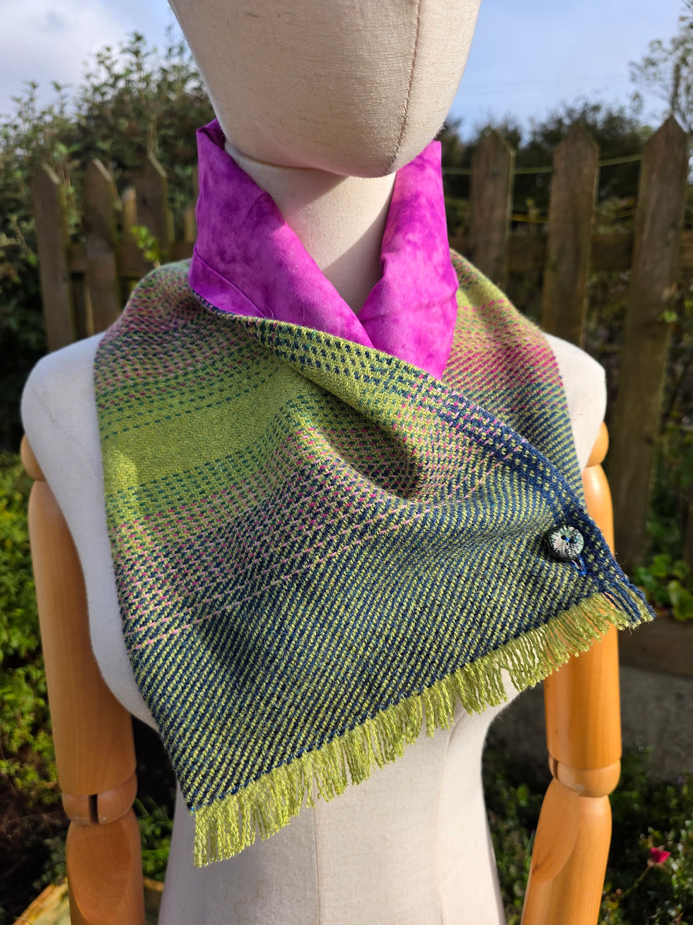 Two Sisters lambswool Tweed neck warmer - Aurora
