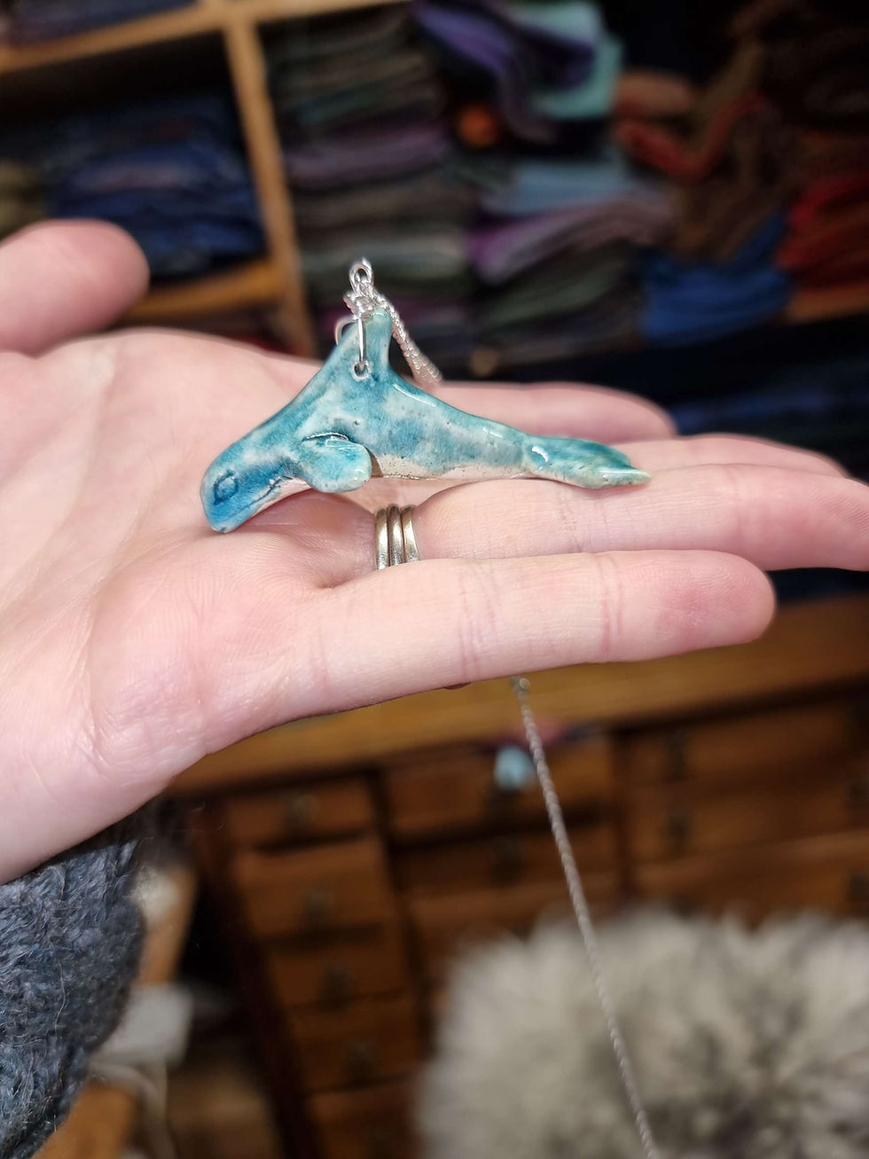الصورة المصغرة: Ceramic Necklace/ hanging ornament
