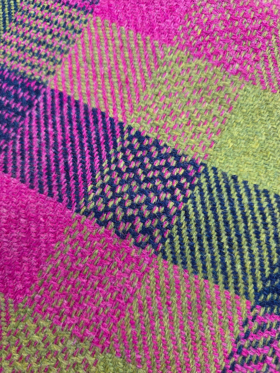 Thumbnail: Three Sisters Tweed Fabric - Aurora Check #1