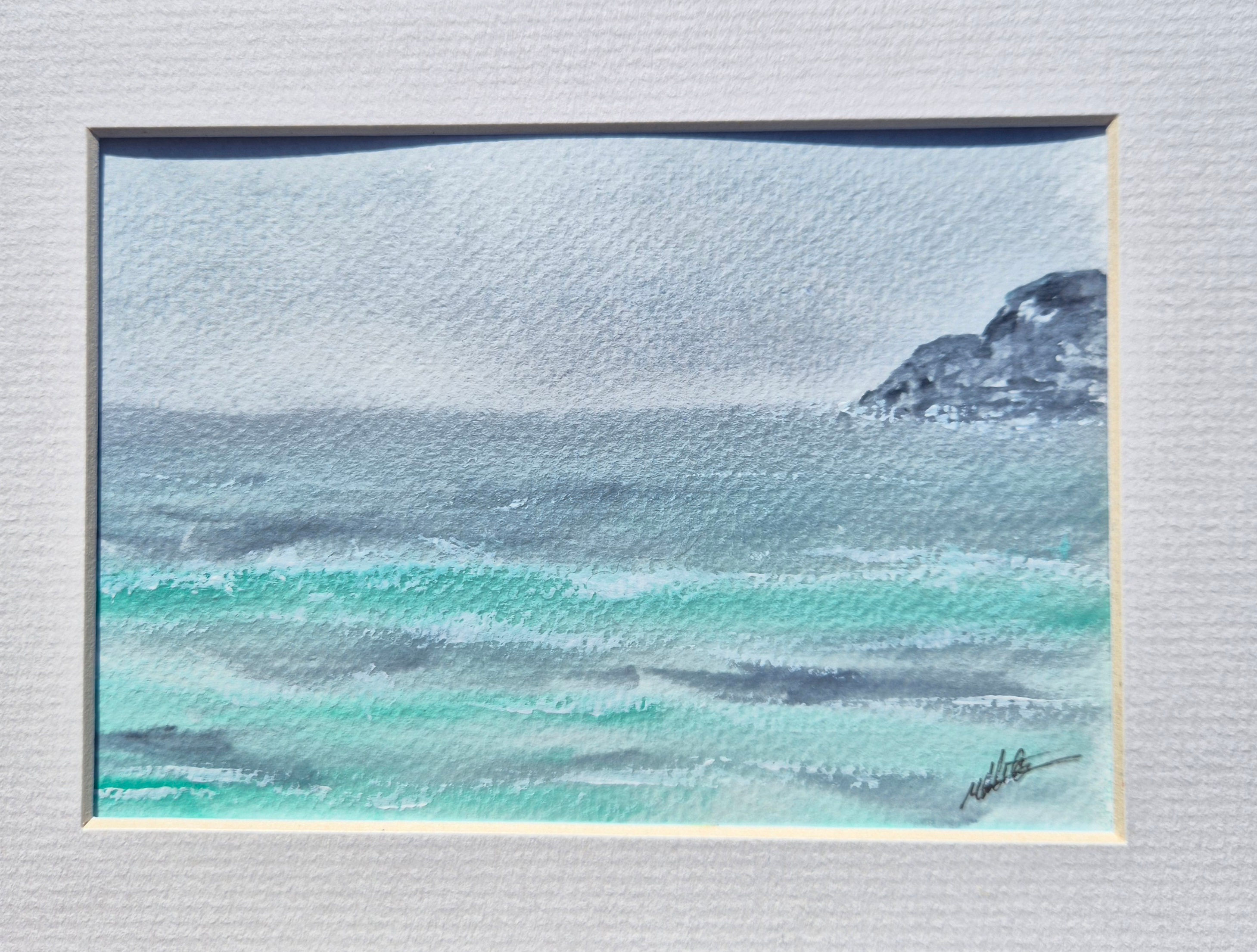 Mini Original Watercolour of seascape 