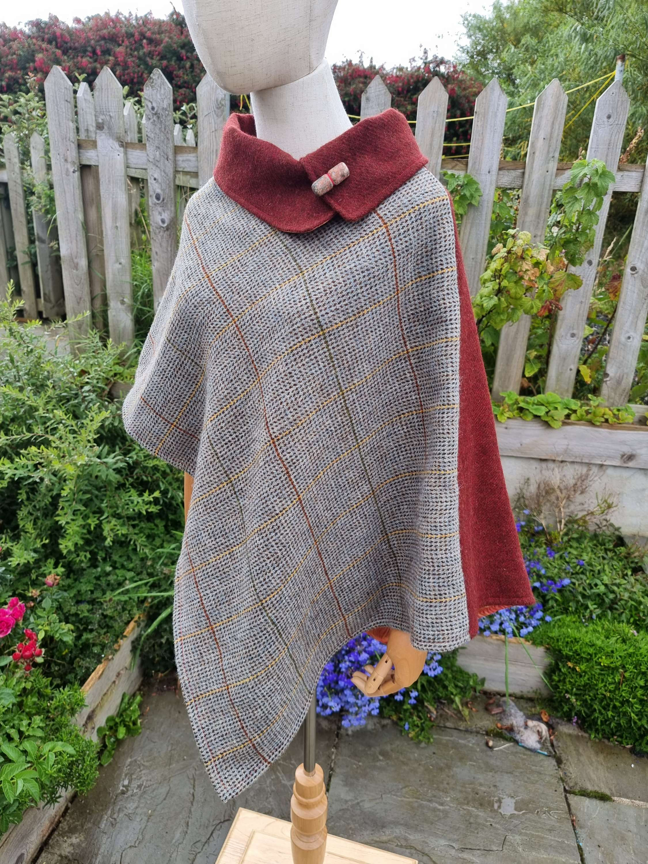 Two Sisters Tweed Cloak / Poncho 