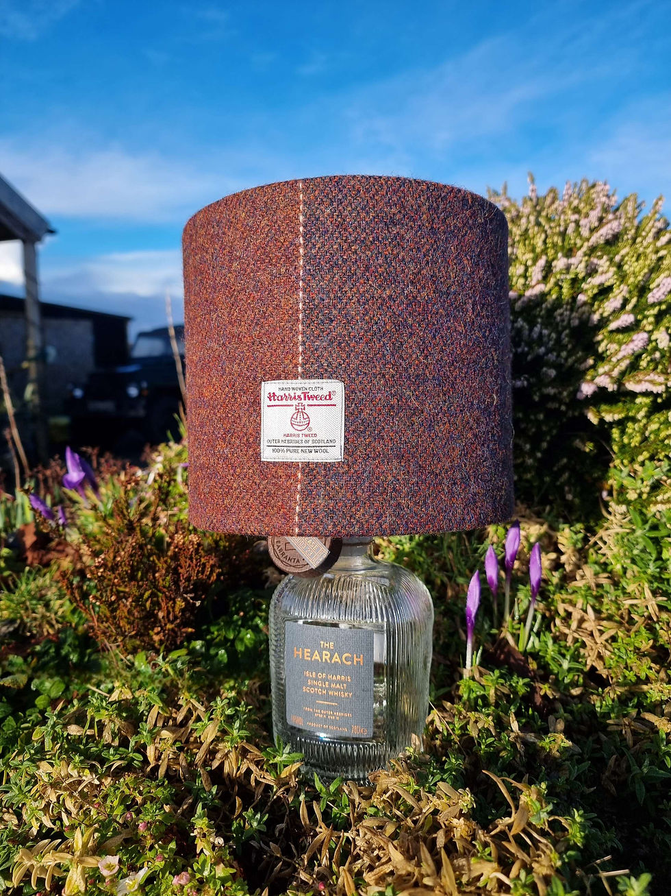 Thumbnail: Hearach whisky bottle lamp with shade of choice