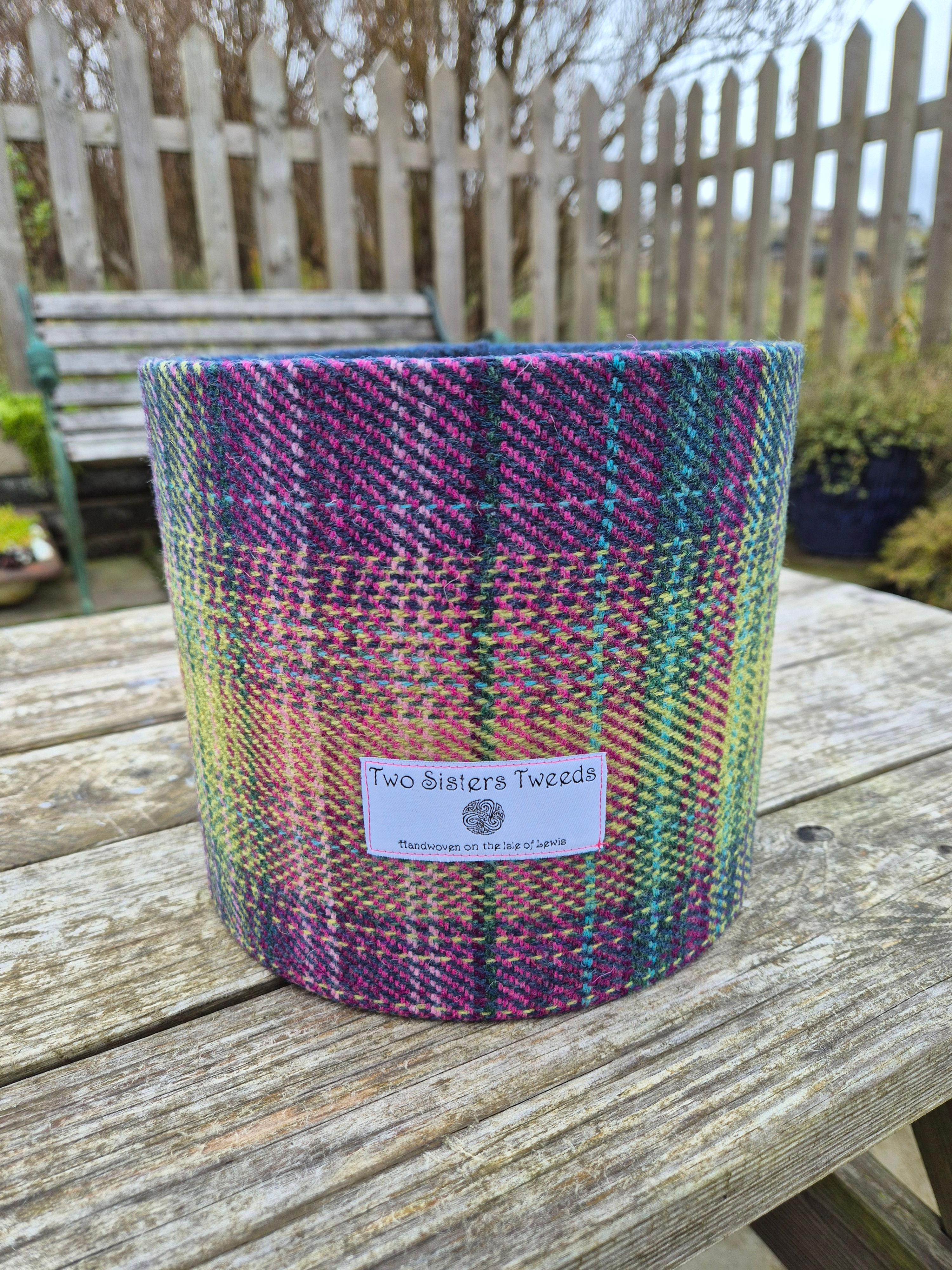 Two Sisters Tweed luxury lampshade - Aurora