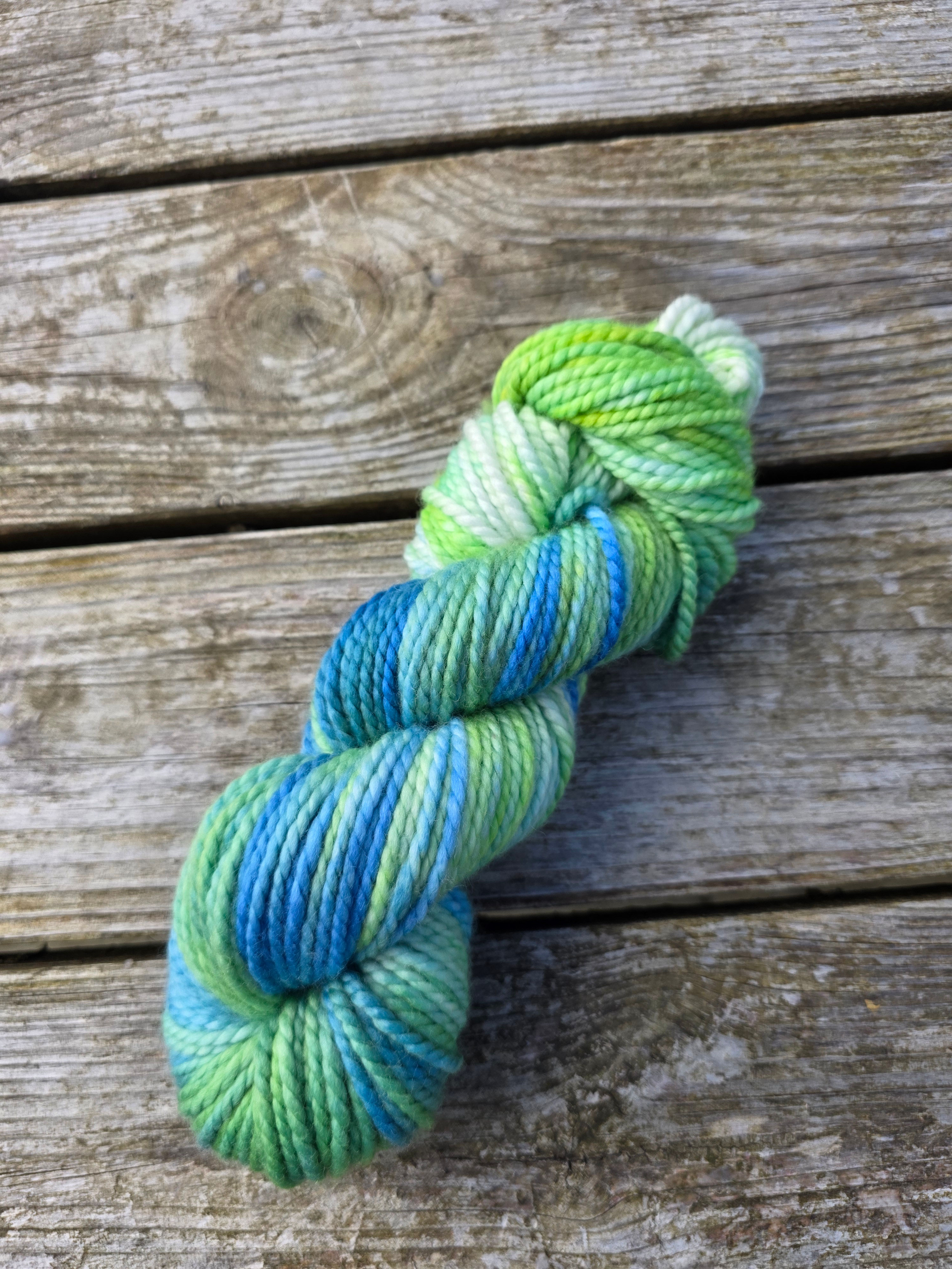 Hand-Dyed Yarn: 100% Merino, chunky