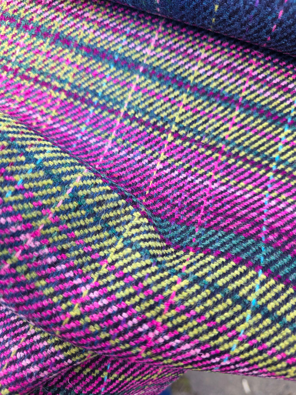 Thumbnail: Three Sisters Tweed Fabric - Aurora 