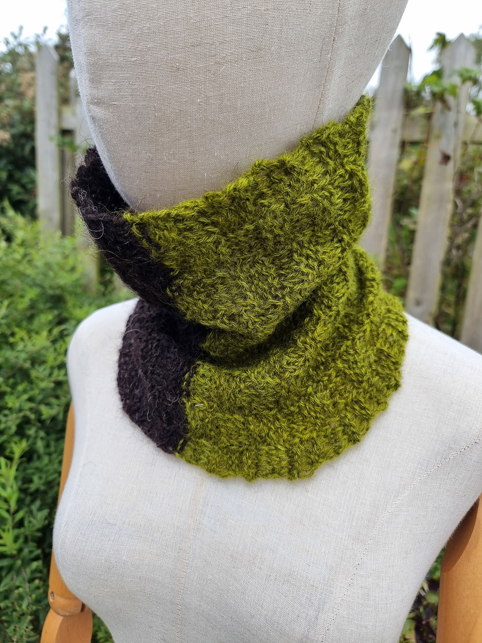 Thumbnail: Hand Knitted gotland & hebridean cowl/ headband 