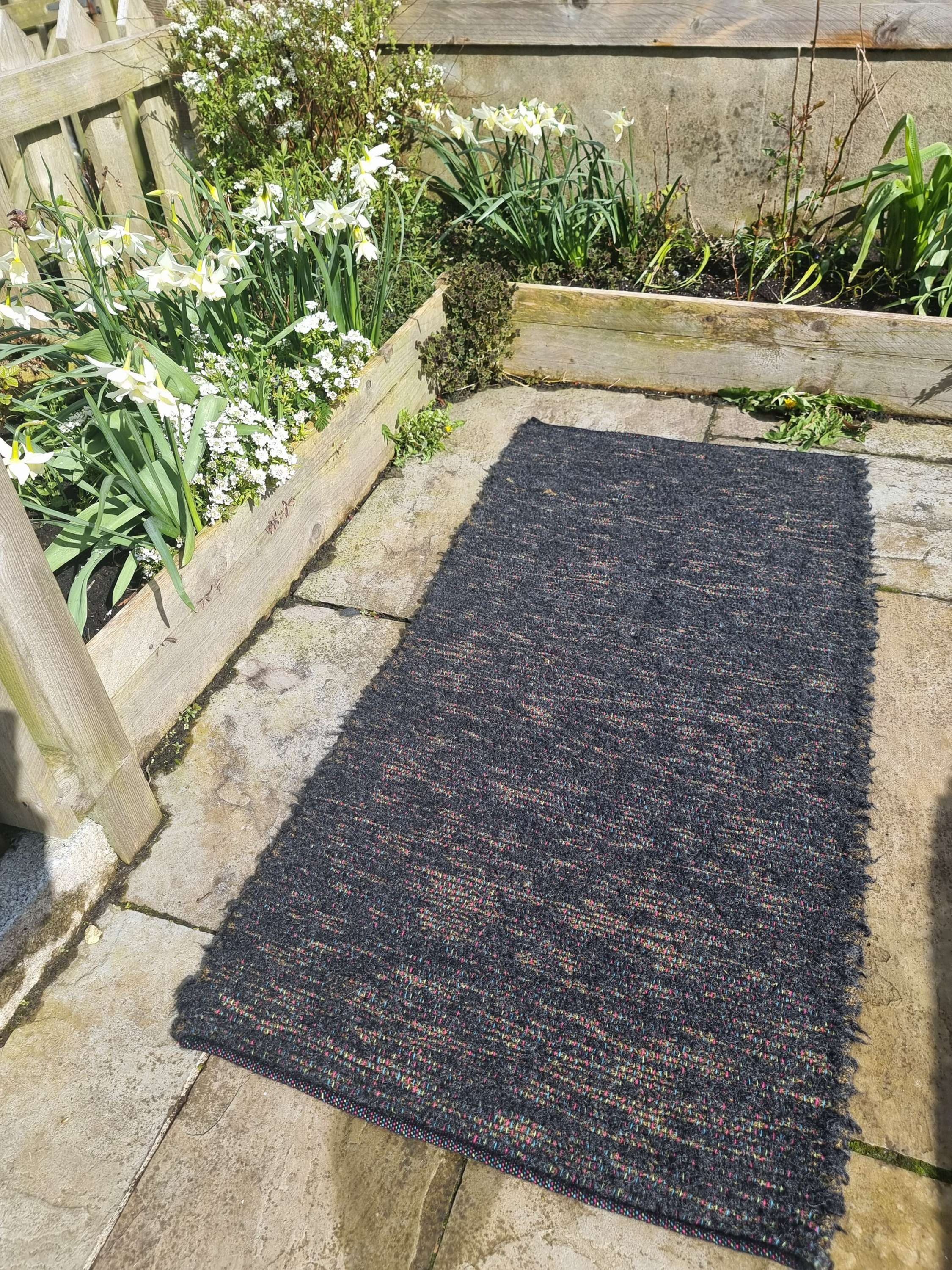 Handwoven pure wool rug
