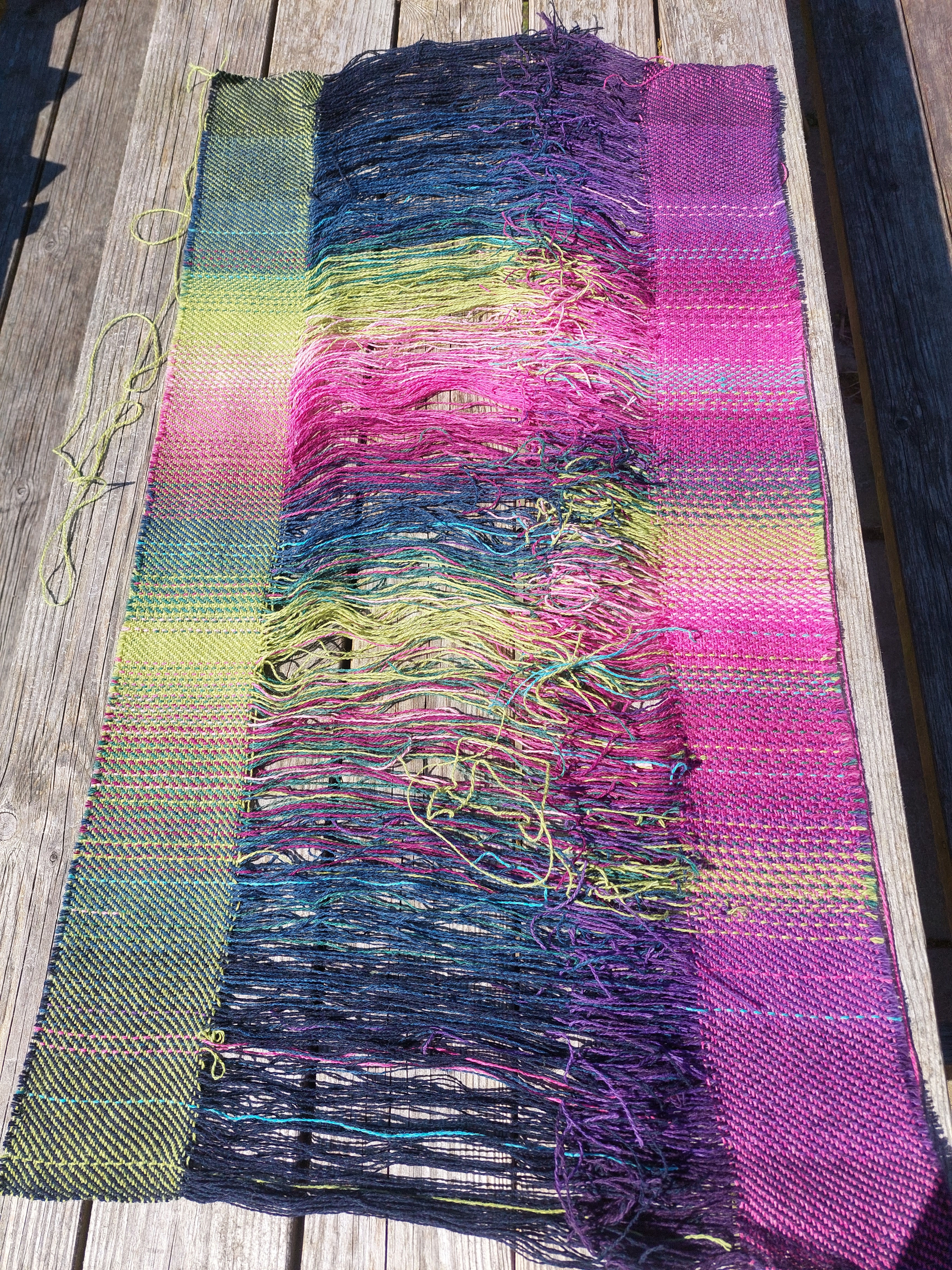 Textile Wall Art - 'tying-in' - Aurora