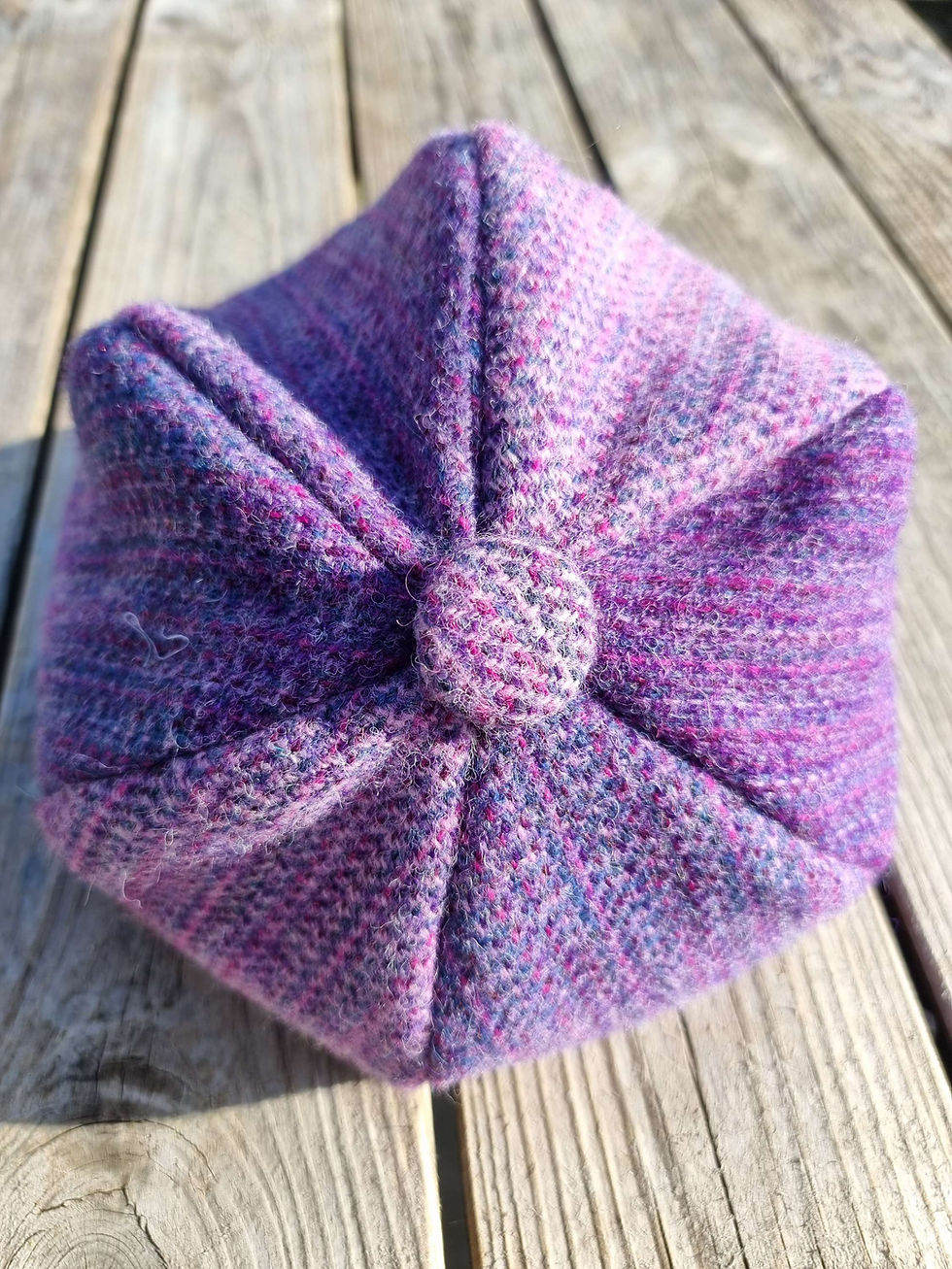 Imej kecil: Two Sisters Tweed cap hat 56cm