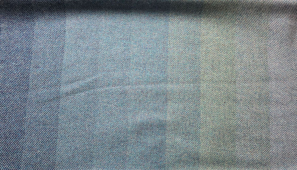 Thumbnail: Two Sisters Tweed Fabric - Dusky blue ombre