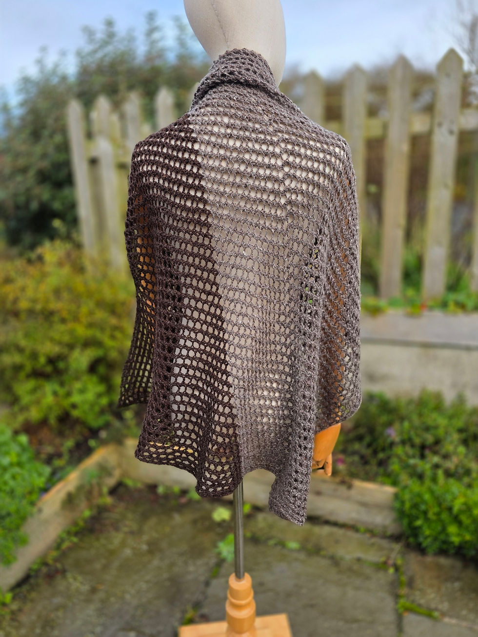 Thumbnail: Hand Knitted merino shawl 