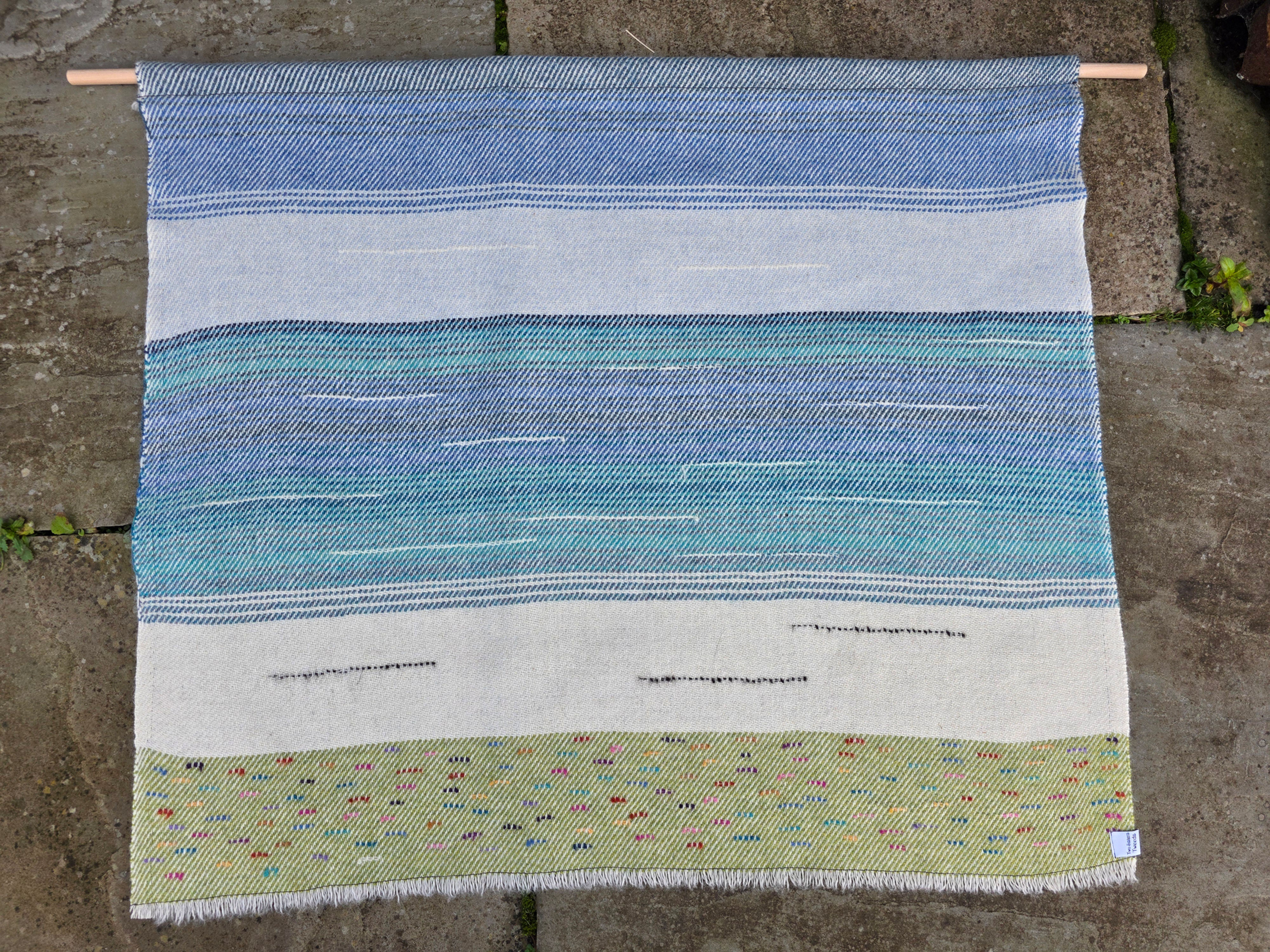 Two Sisters Tweeds landscape wall hanging