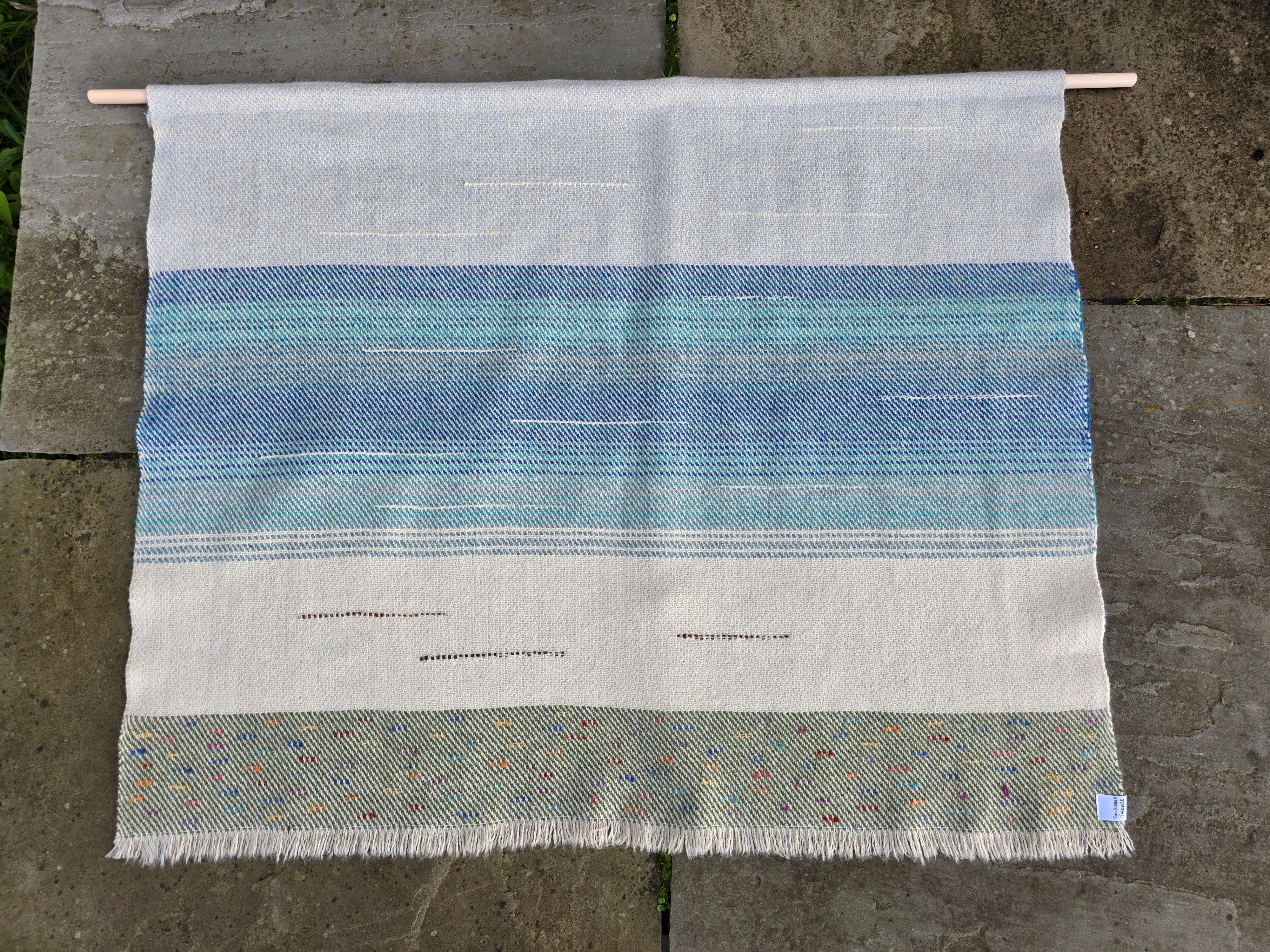 Two Sisters Tweeds landscape wall hanging