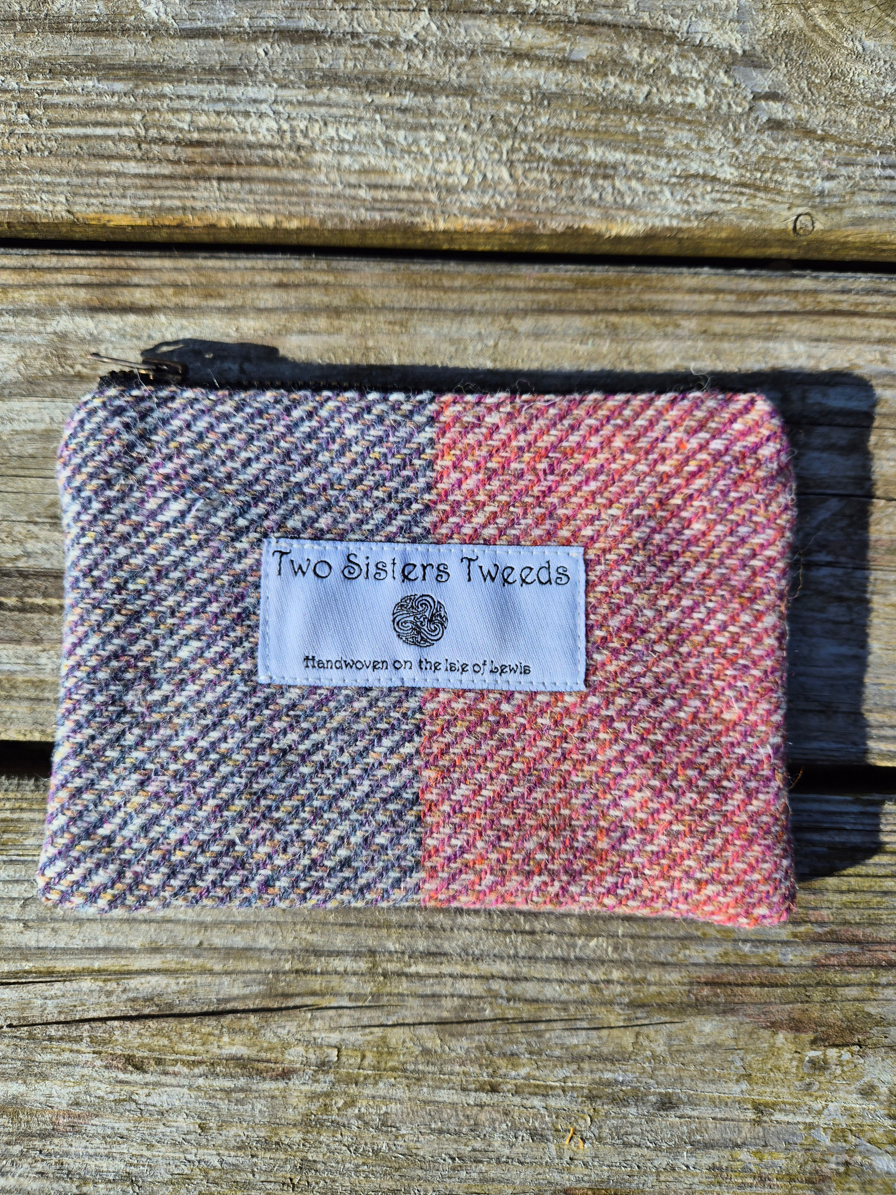 Two Sisters Tweed Zip Purse