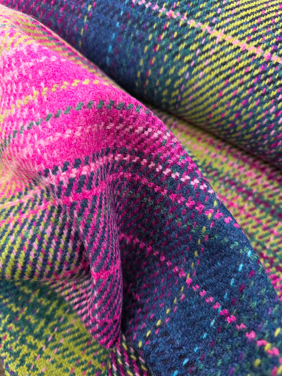 Thumbnail: Three Sisters Tweed Fabric - Aurora 