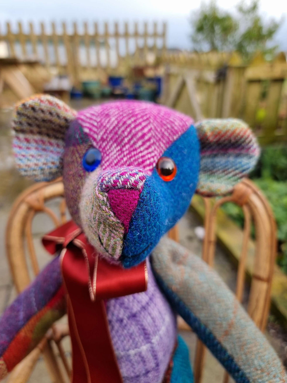 Thumbnail: Tweed Teddy Bear made to order