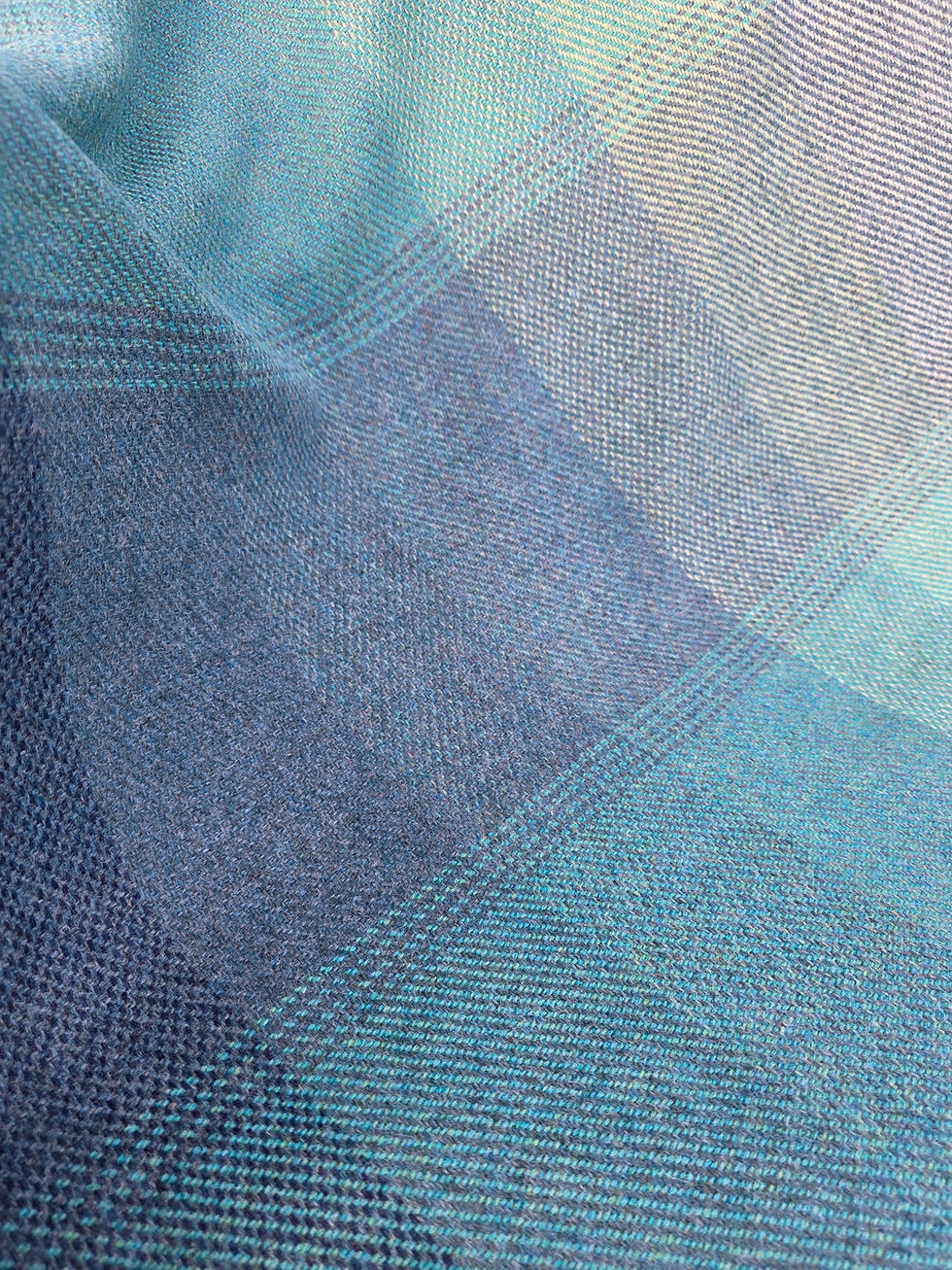 Miniatura: Two Sisters Tweed Throw Lambswool 