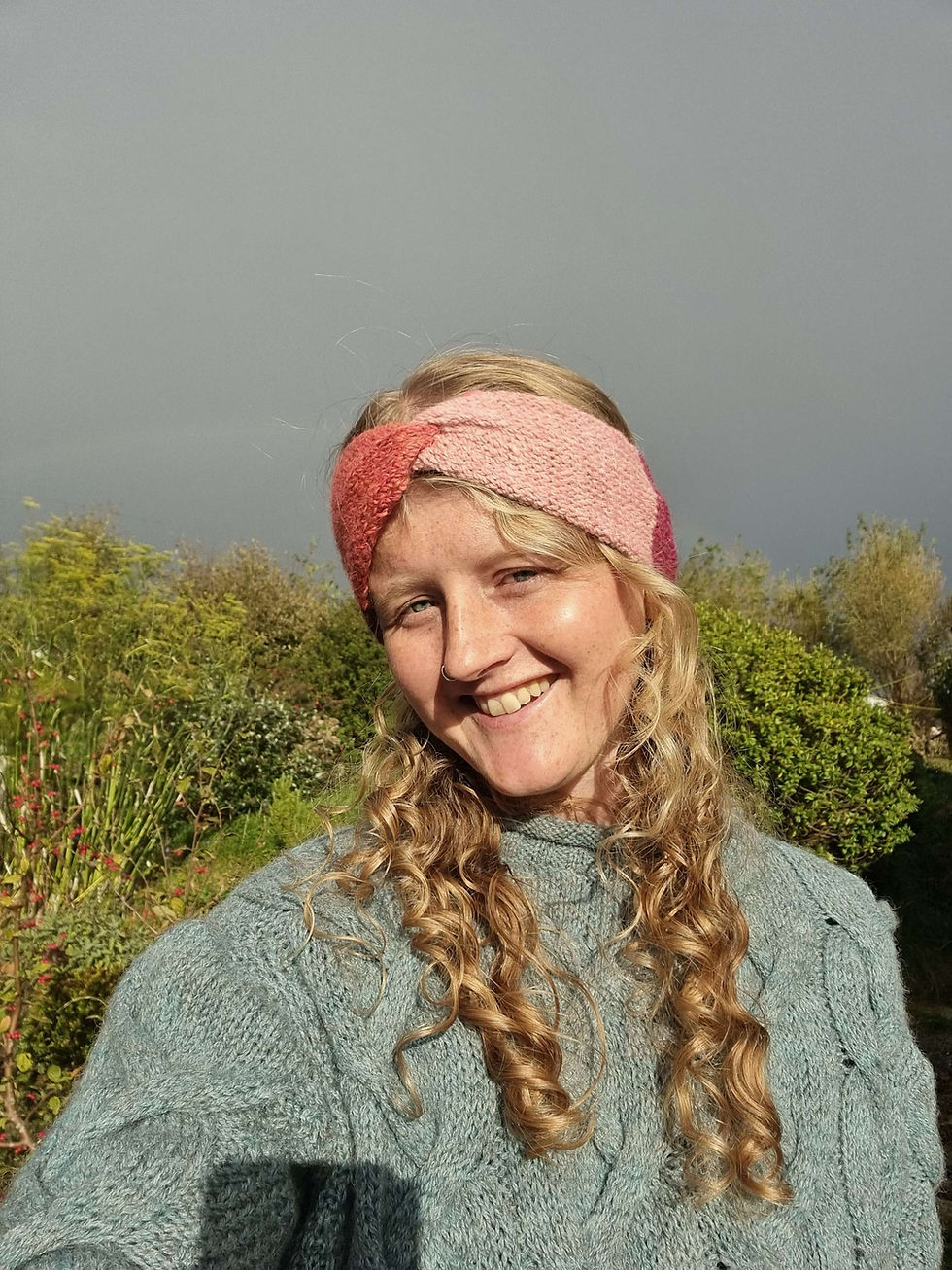 Μικρογραφία: Hand Knitted alpaca headband