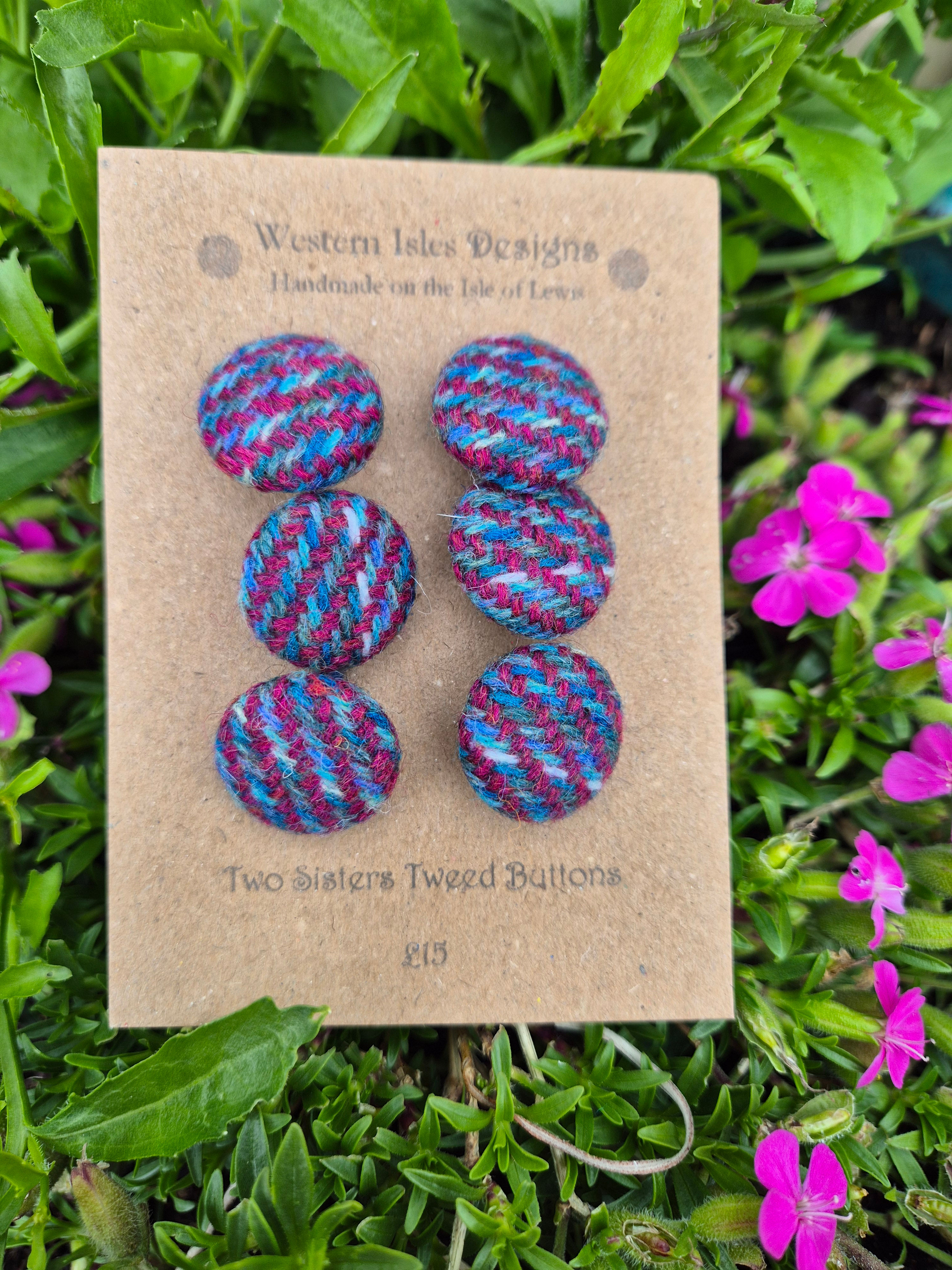 Two Sisters Tweed buttons 