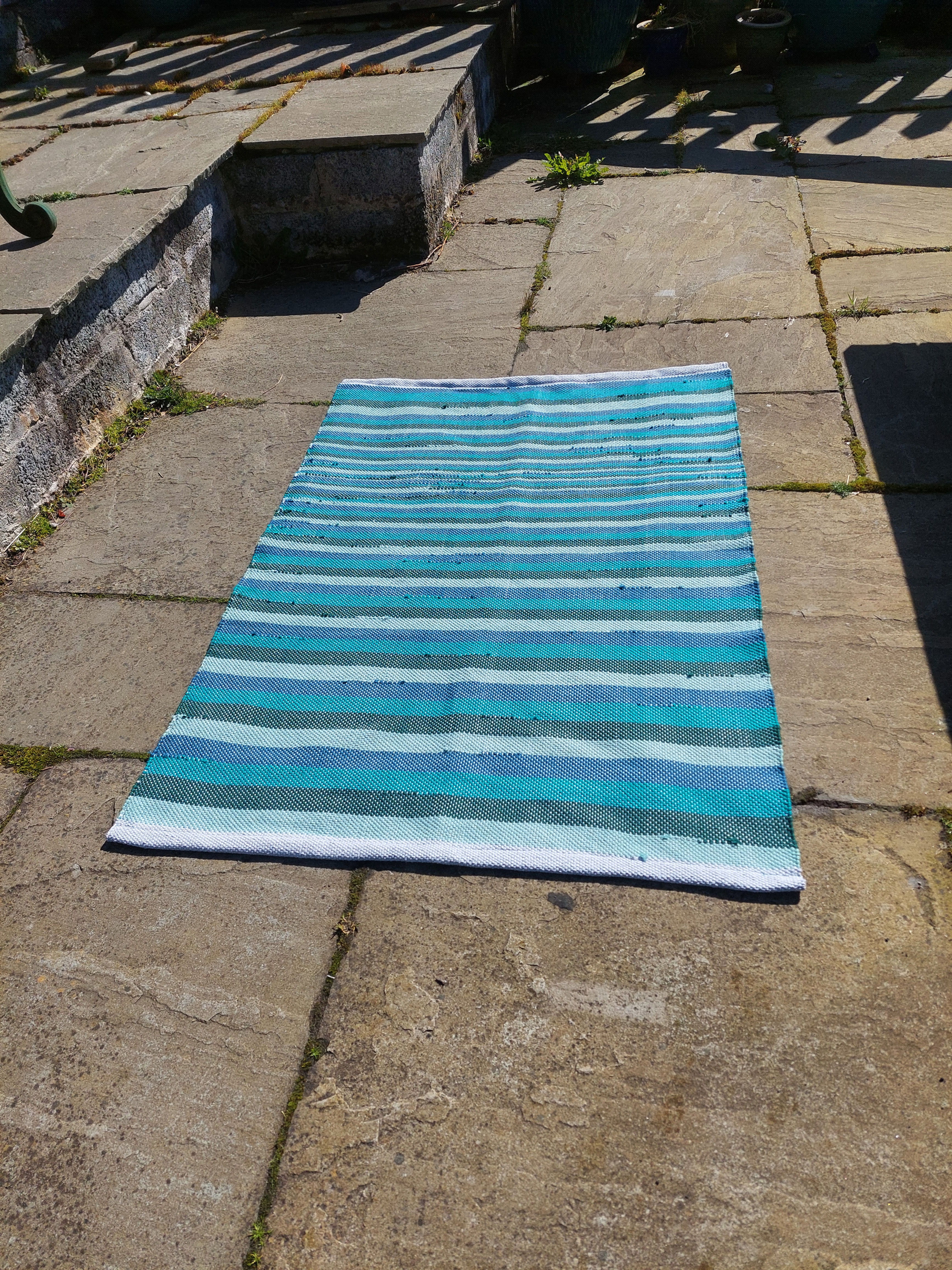 Handwoven pure cotton rug